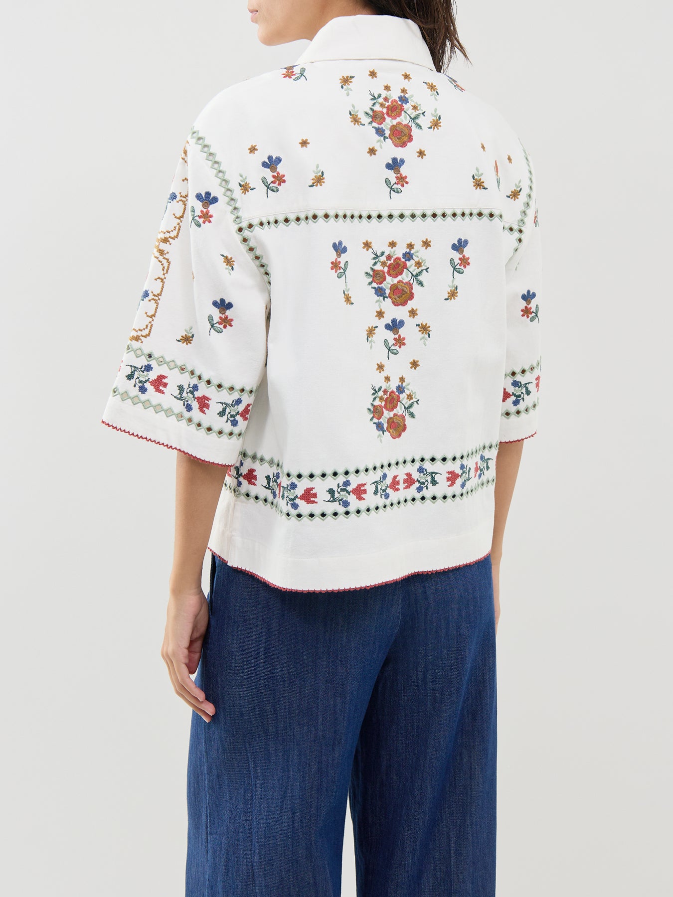 Farsa Cross-Stitch Shirt