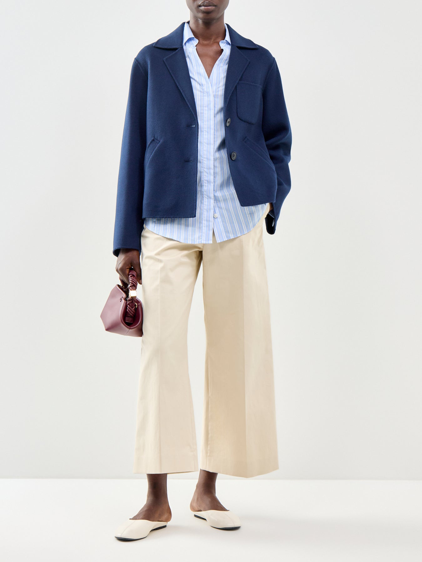 Pelota Wool Coat Blue
