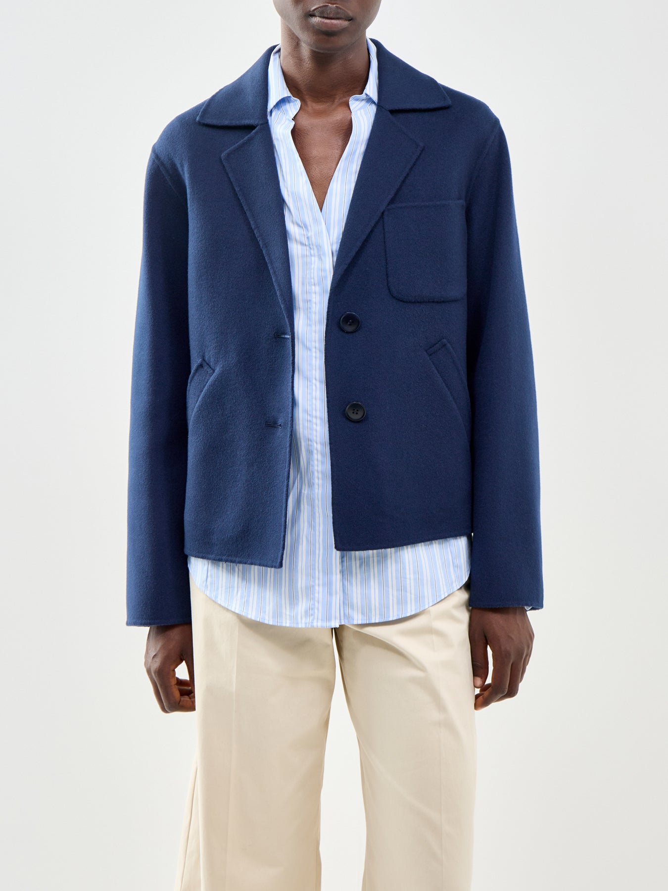 Pelota Wool Coat Blue
