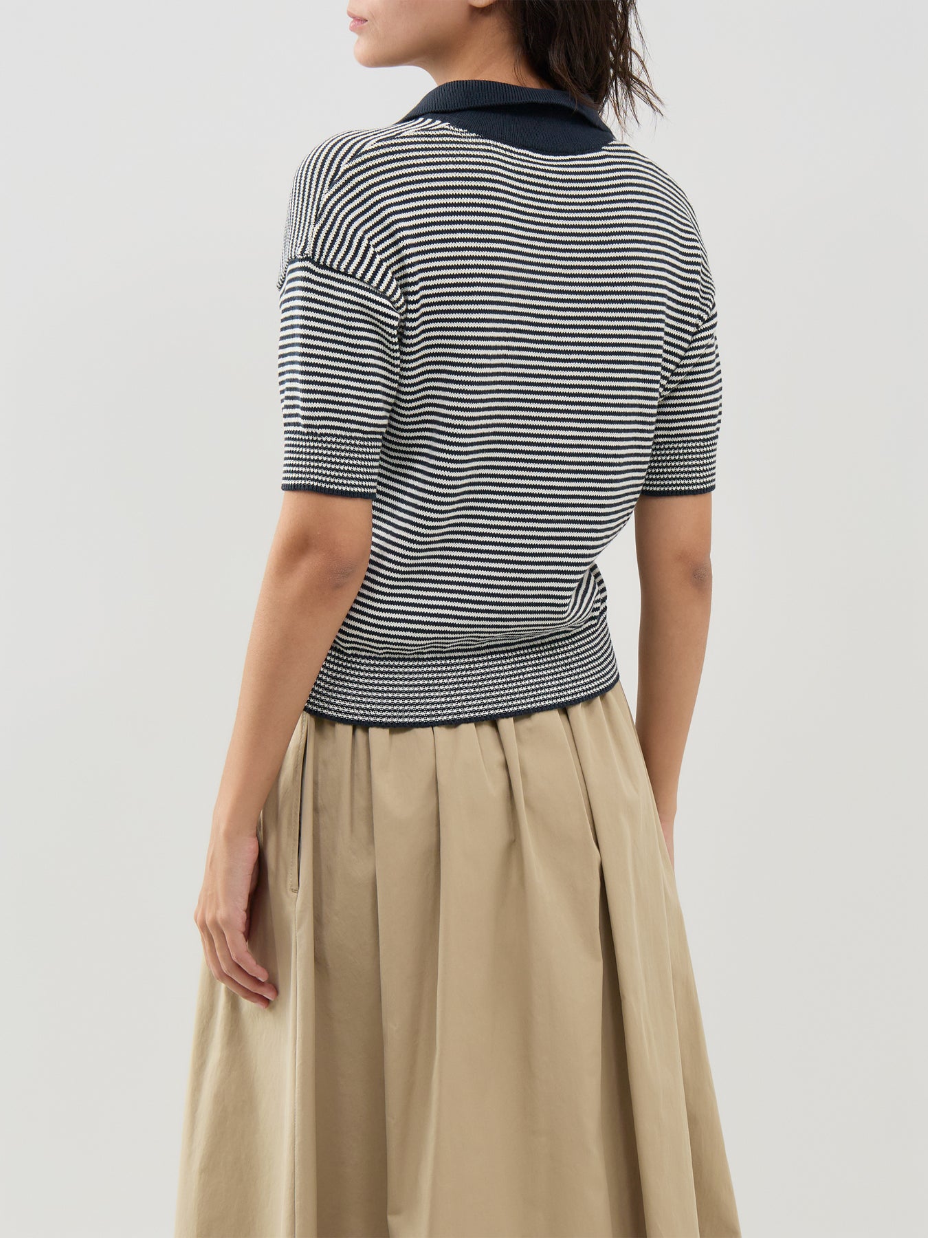 Albero Pinstripe Polo Shirt