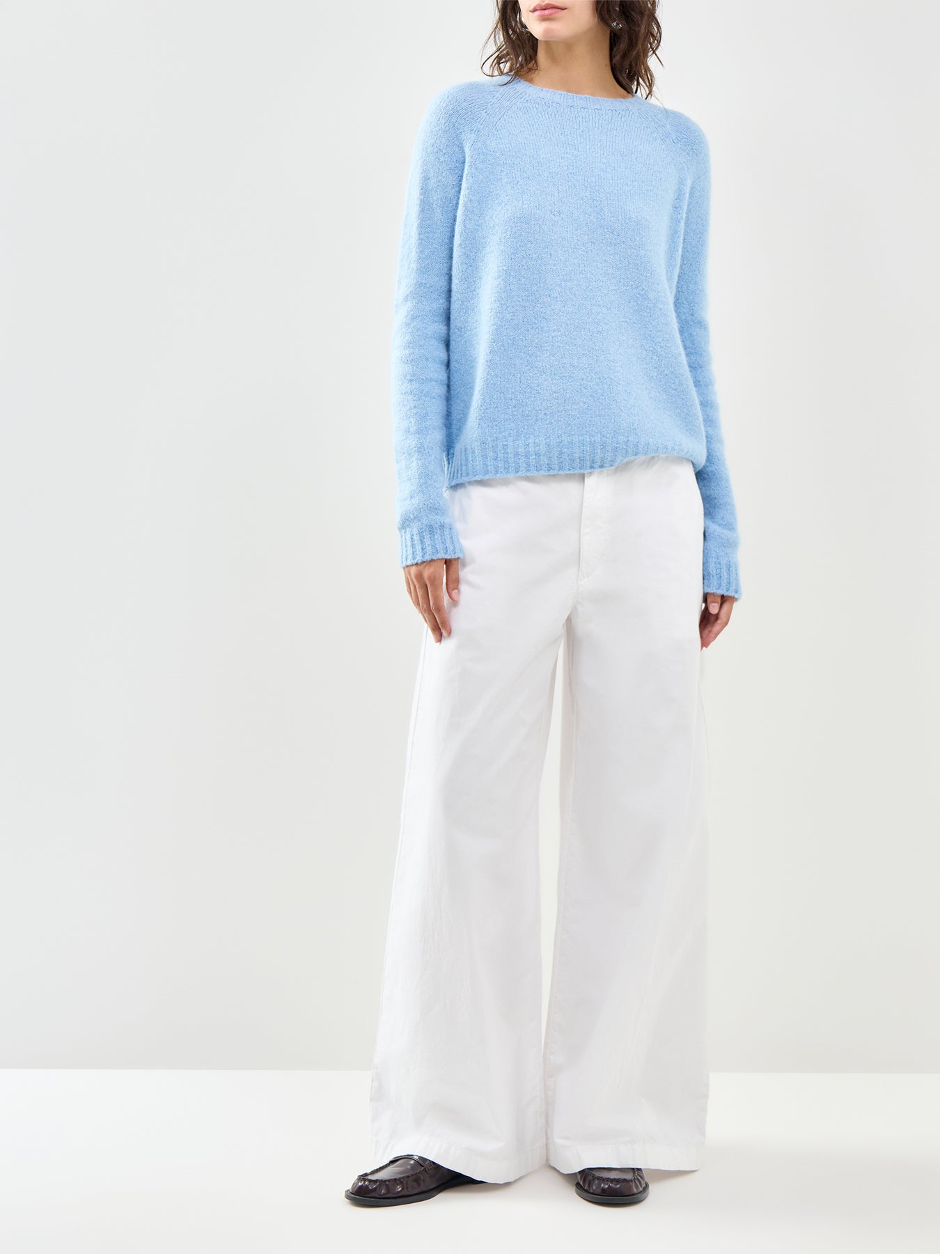 Ghiacci Crew Neck Jumper Blue