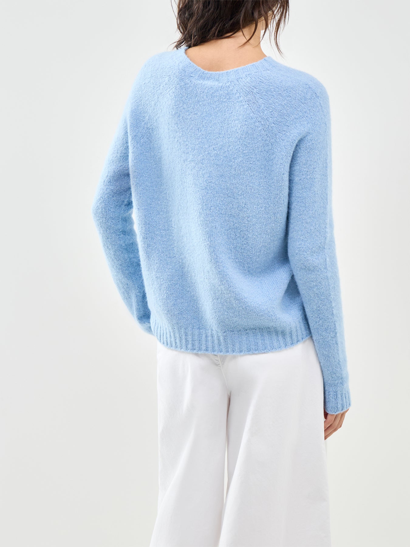 Ghiacci Crew Neck Jumper Blue