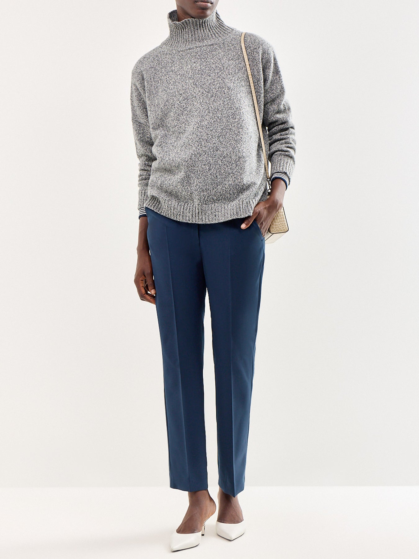 Canon Wool Trousers Navy