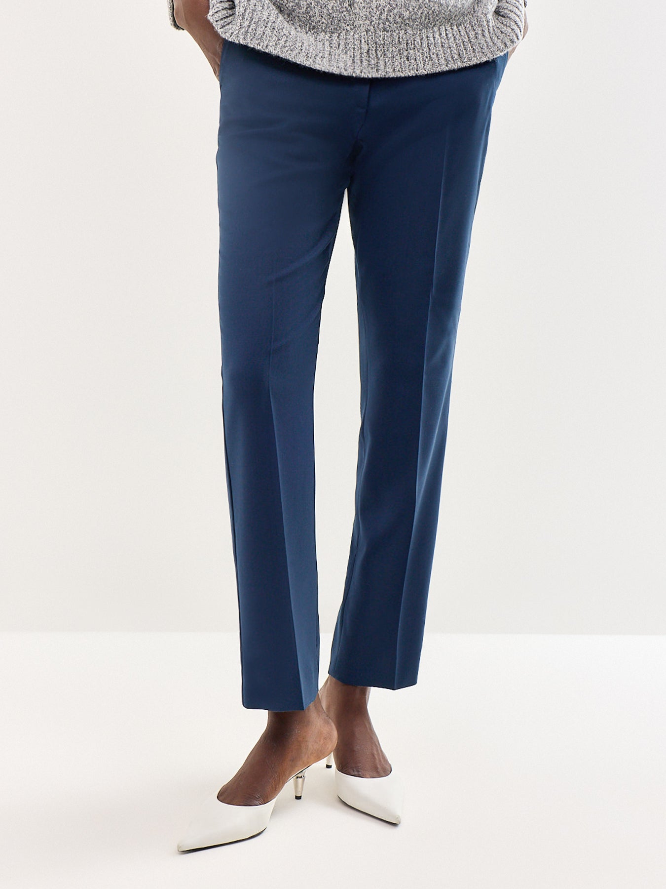 Canon Wool Trousers Navy