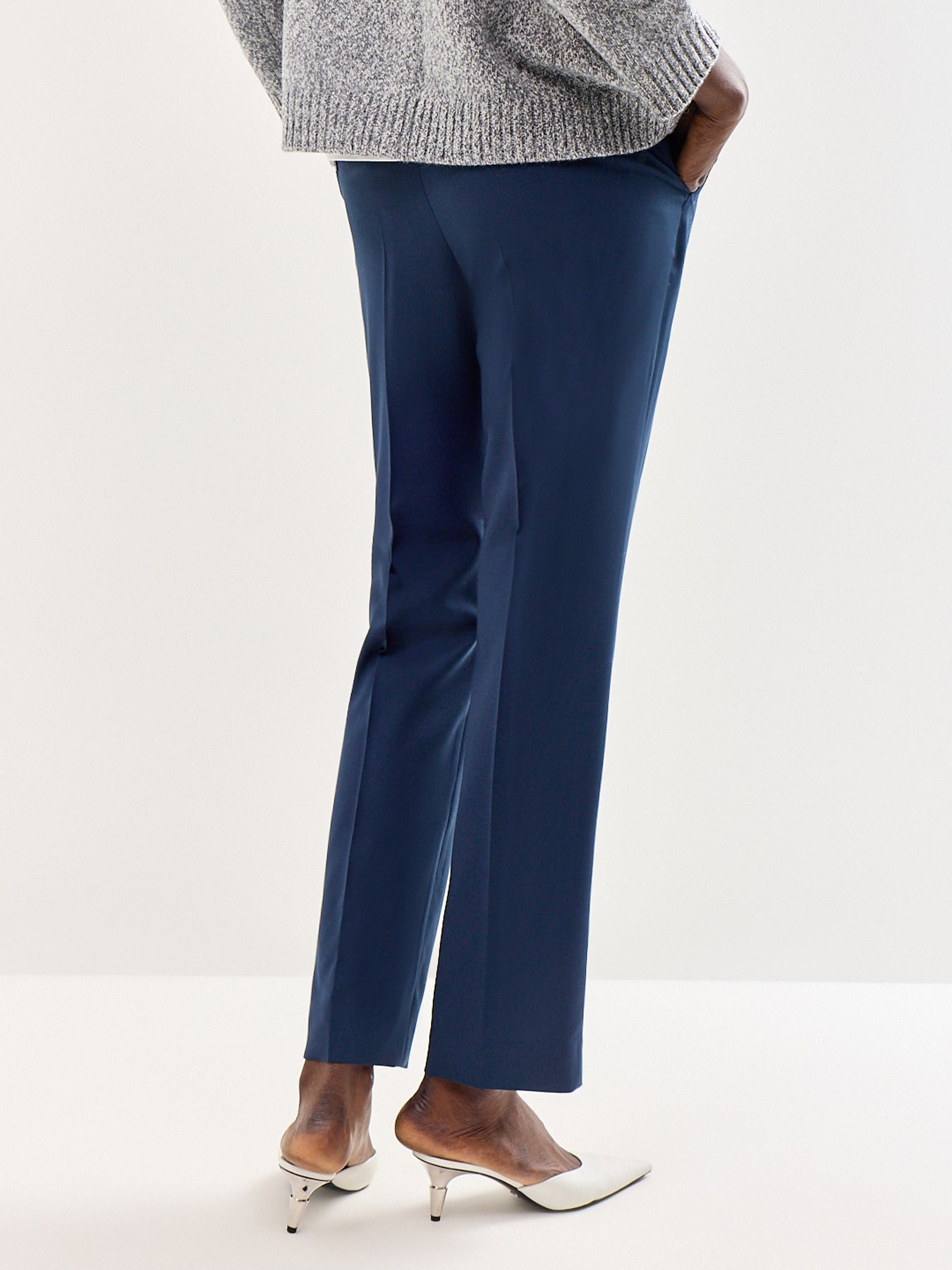 Canon Wool Trousers Navy