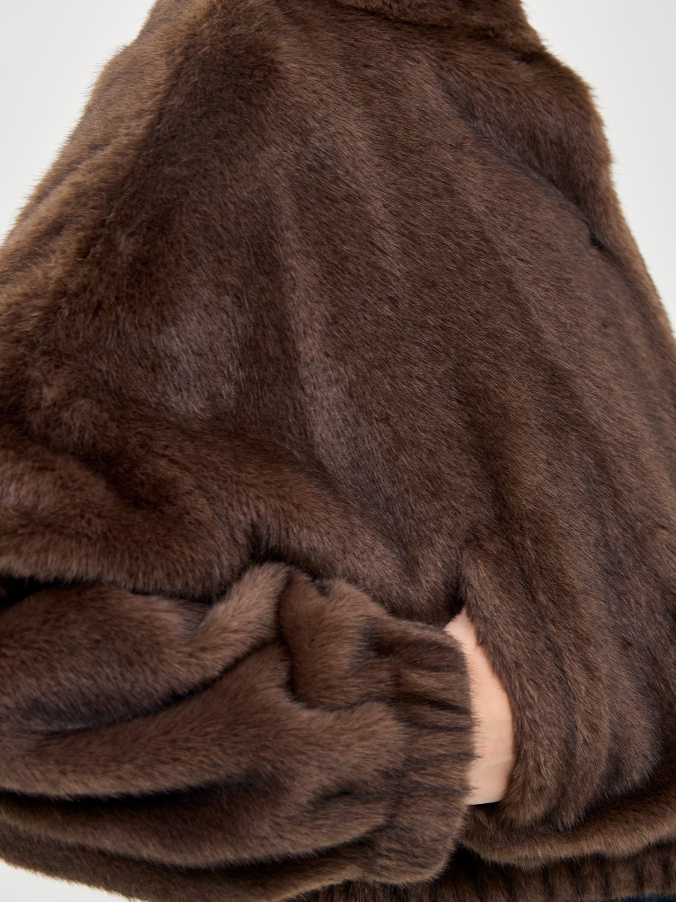 Anemone Short Coat Brown