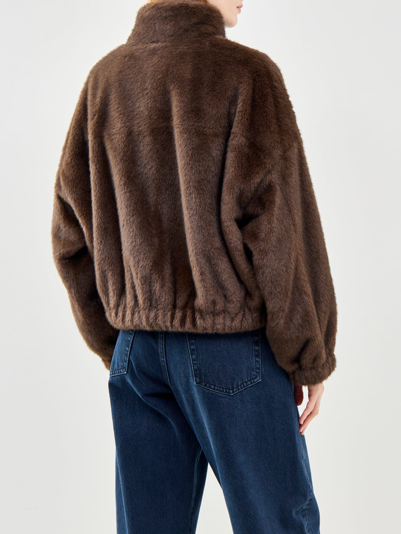 Anemone Short Coat Brown