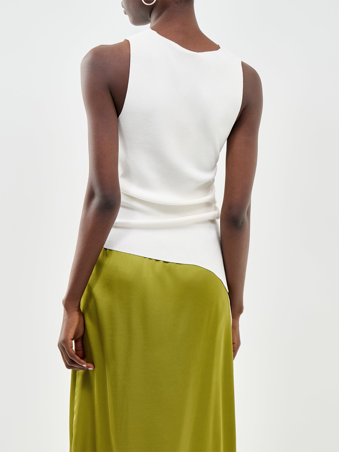 Milo Tie Strap Tank Top White