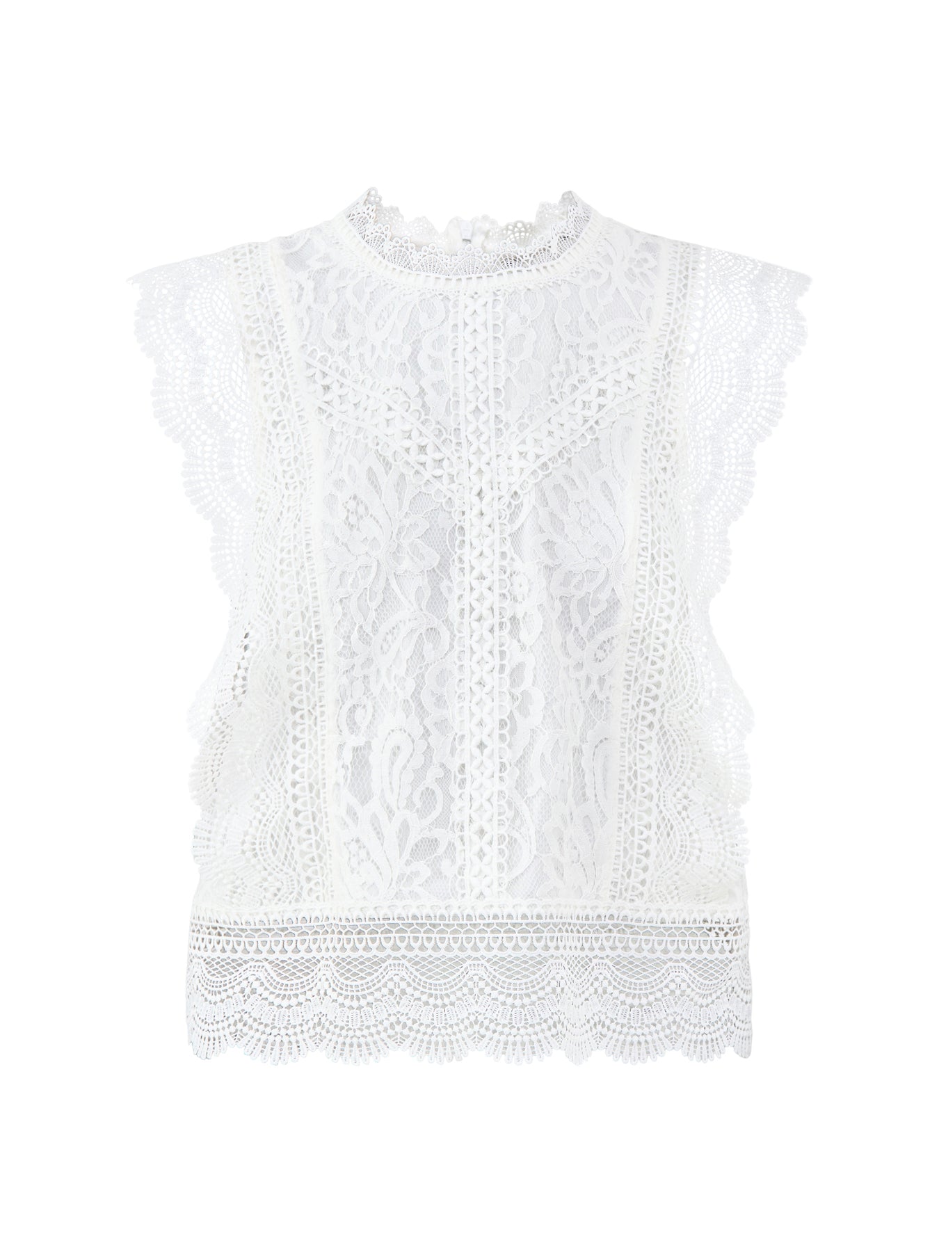 Karo Lace Top White