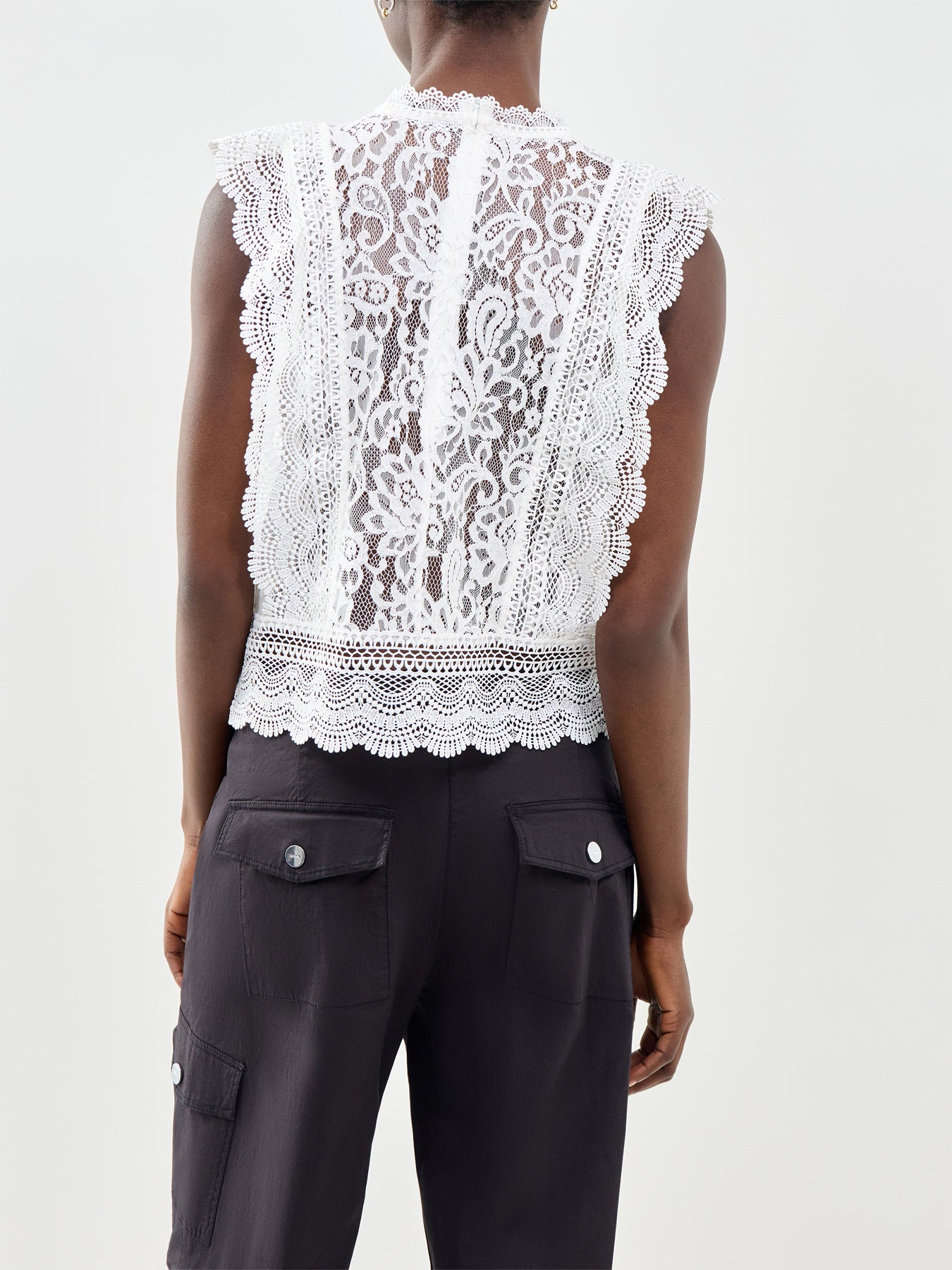 Karo Lace Top White