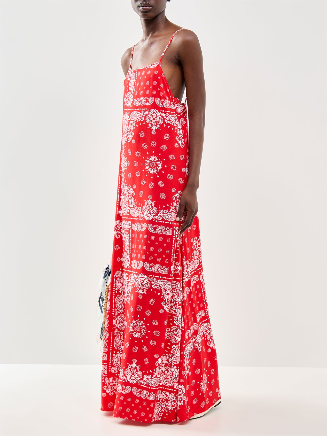 Amber Long Strap Midi Dress Multi
