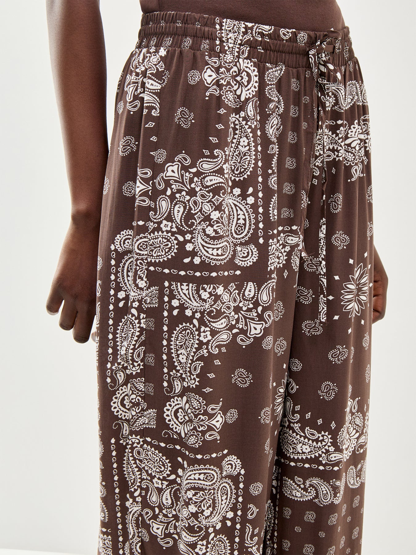Onlkavi Wide Leg Pants Brown
