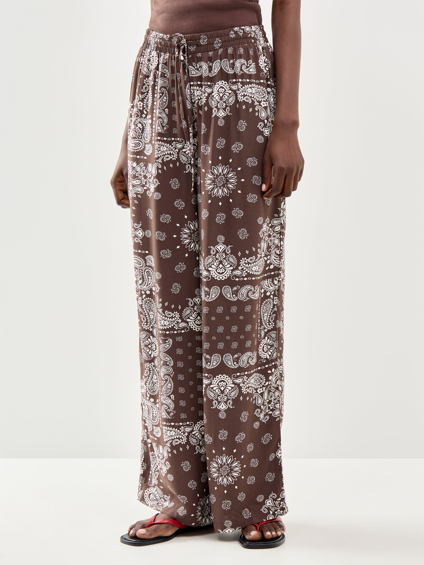 Onlkavi Wide Leg Pants Brown