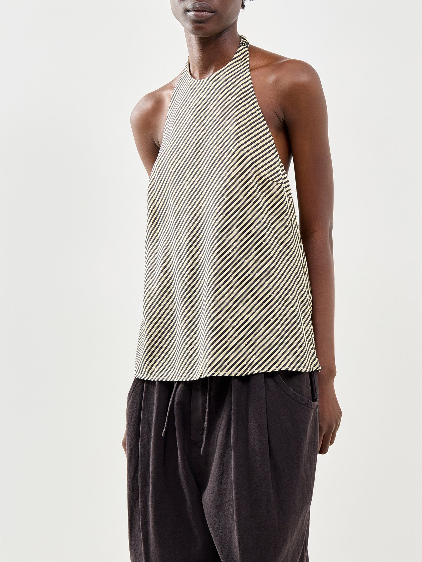 Rosa Jeona Halter Top Striped