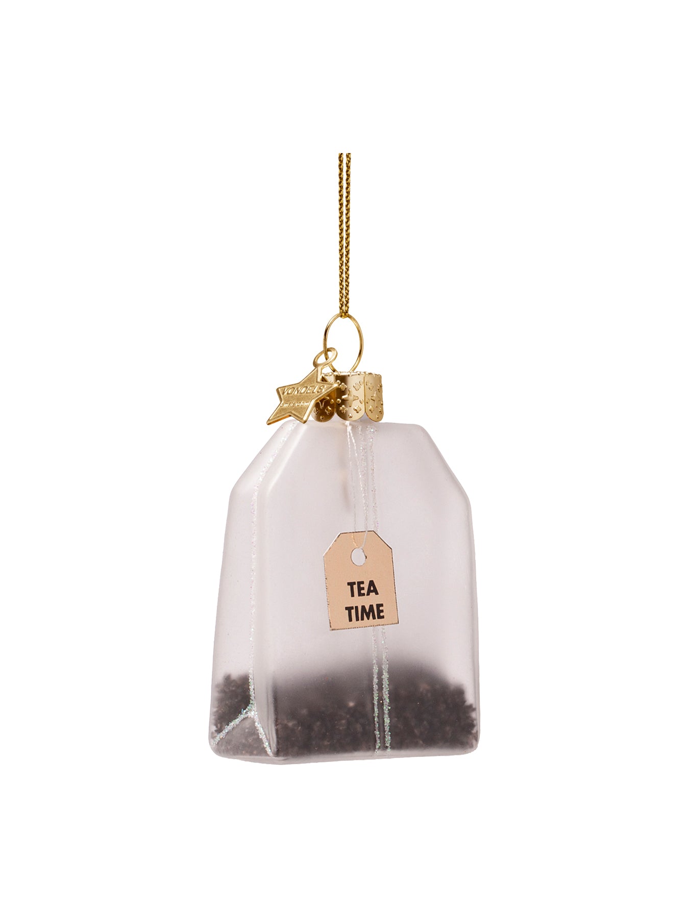 Glass Tea Bag Christmas Ornament