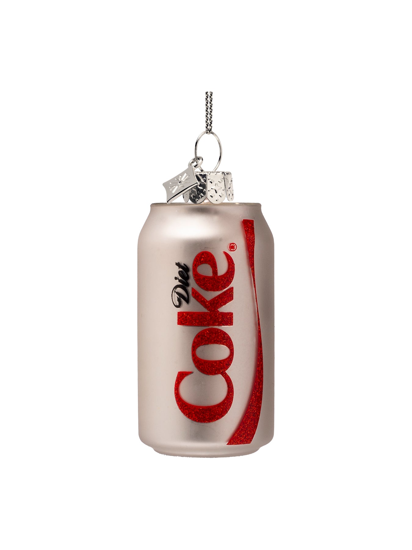 Diet Coke Can Glass Christmas Decoration 8cm