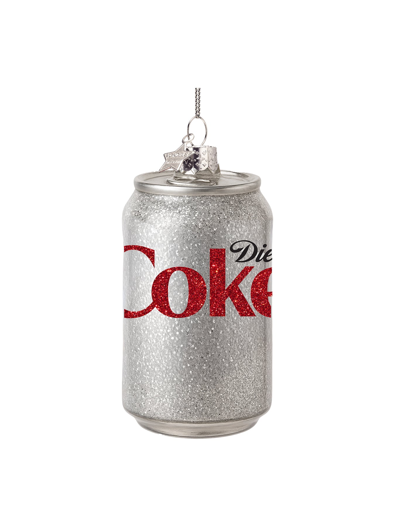 Diet Coke Can Glass Christmas Decoration 8cm