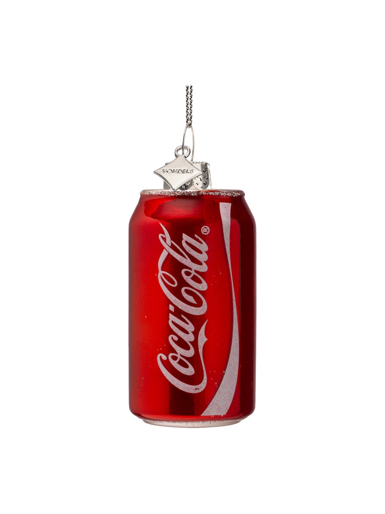 Coca-Cola Can Glass Christmas Decoration 8cm