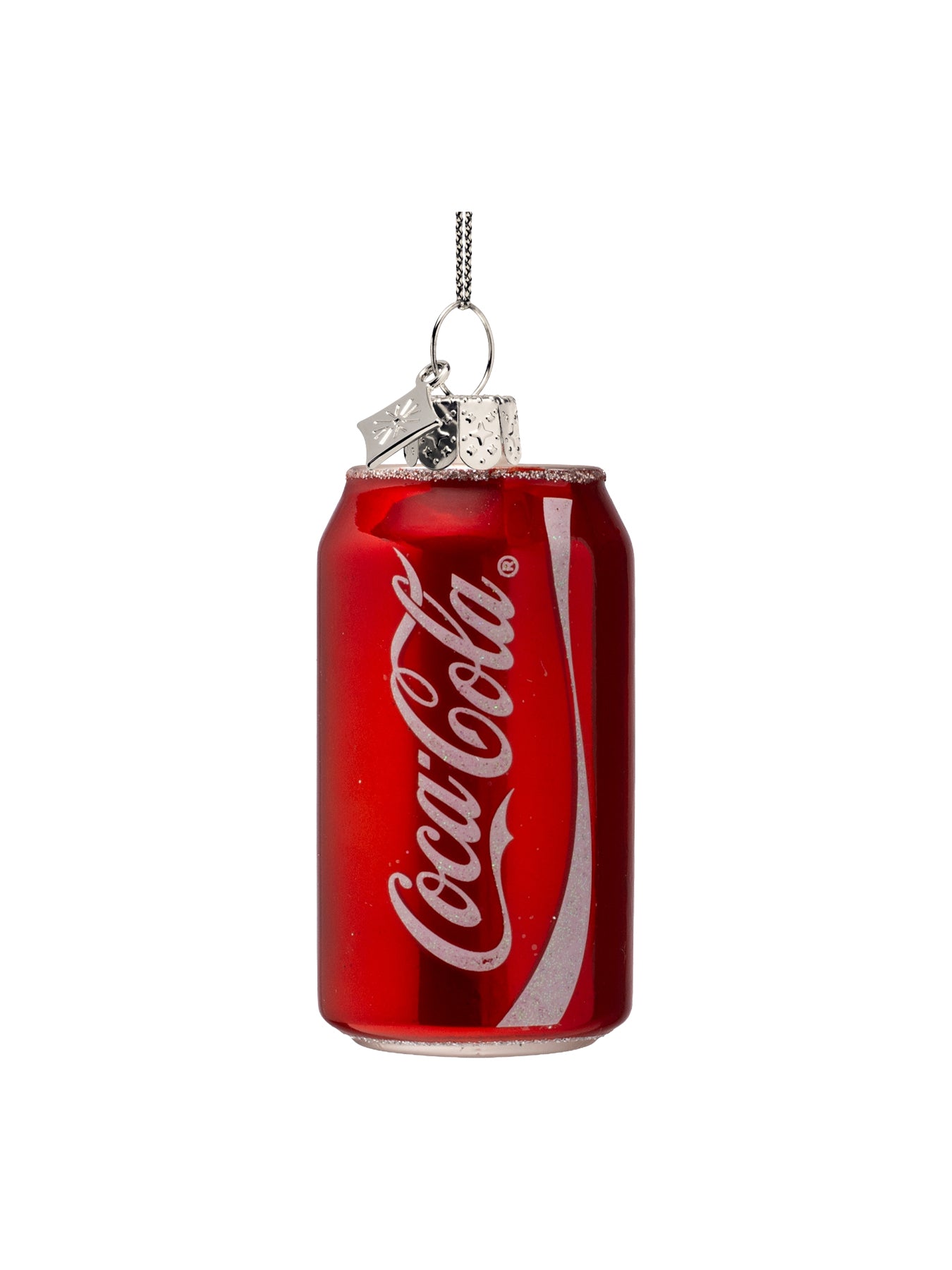 Coca-Cola Can Glass Christmas Decoration 8cm