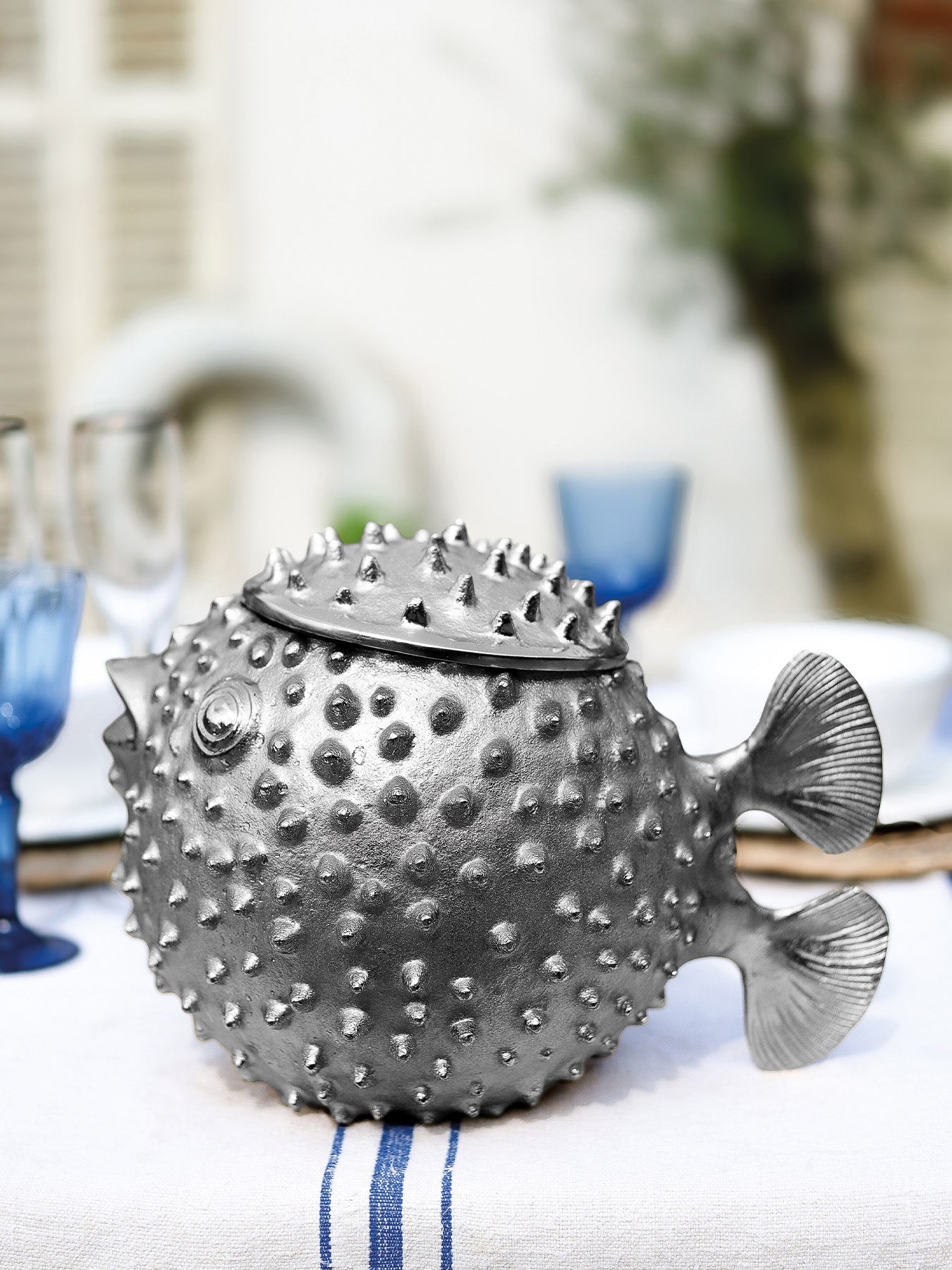 Puffer Fish Ice Bucket with Lid