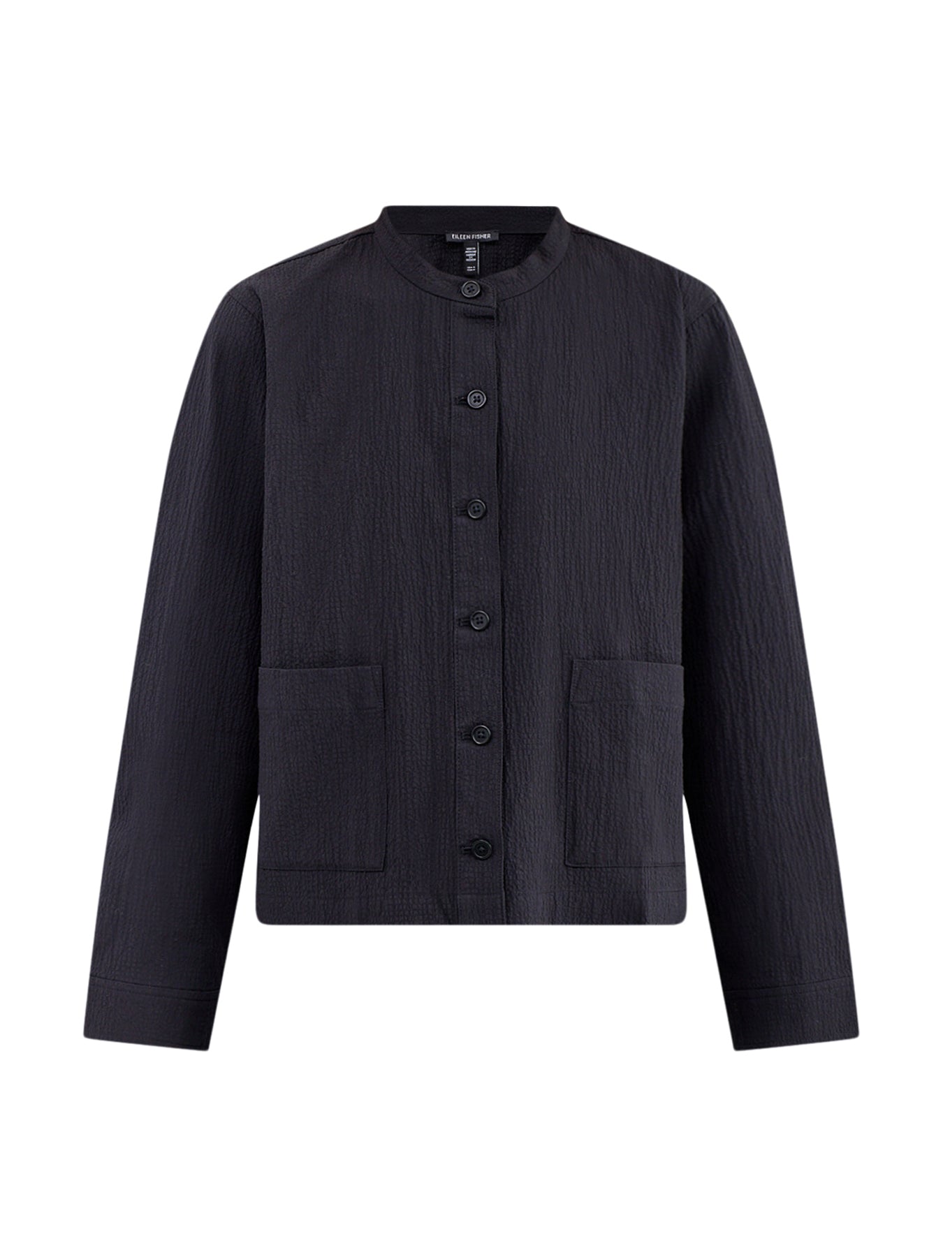 Mandarin Collar Jacket Black