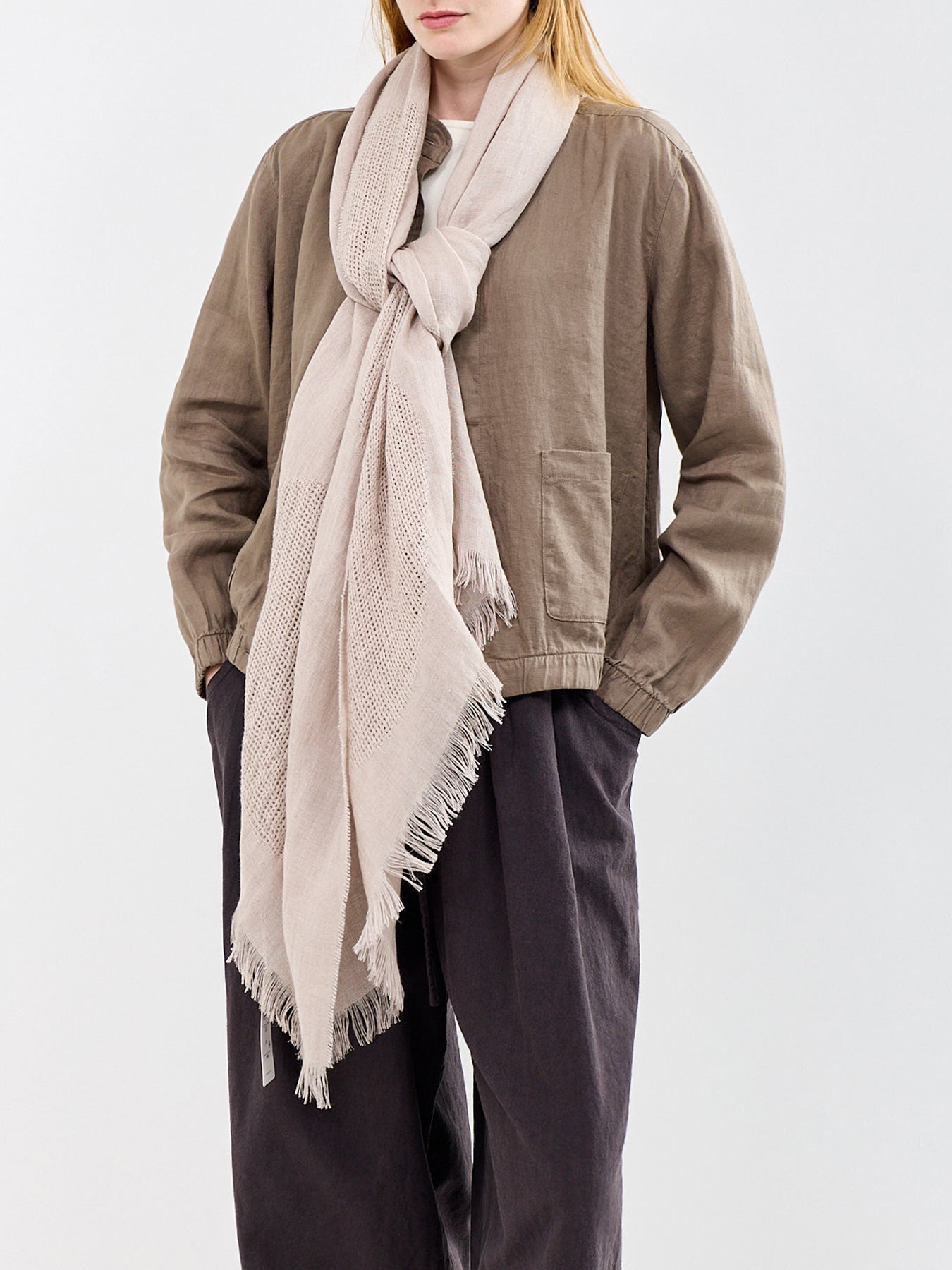 Linen Scarf Beige