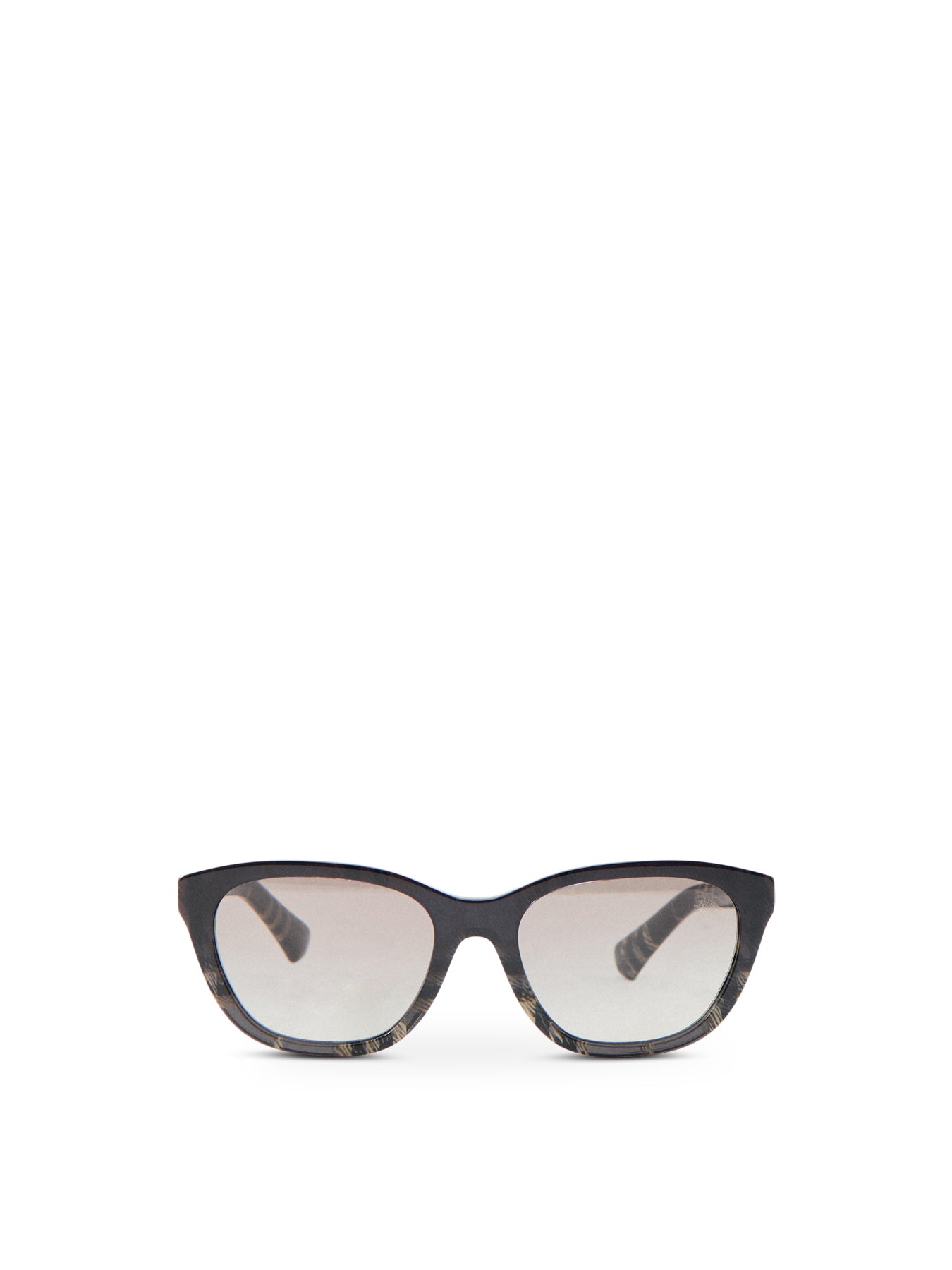 0BE4486 Round Check Sunglasses Black