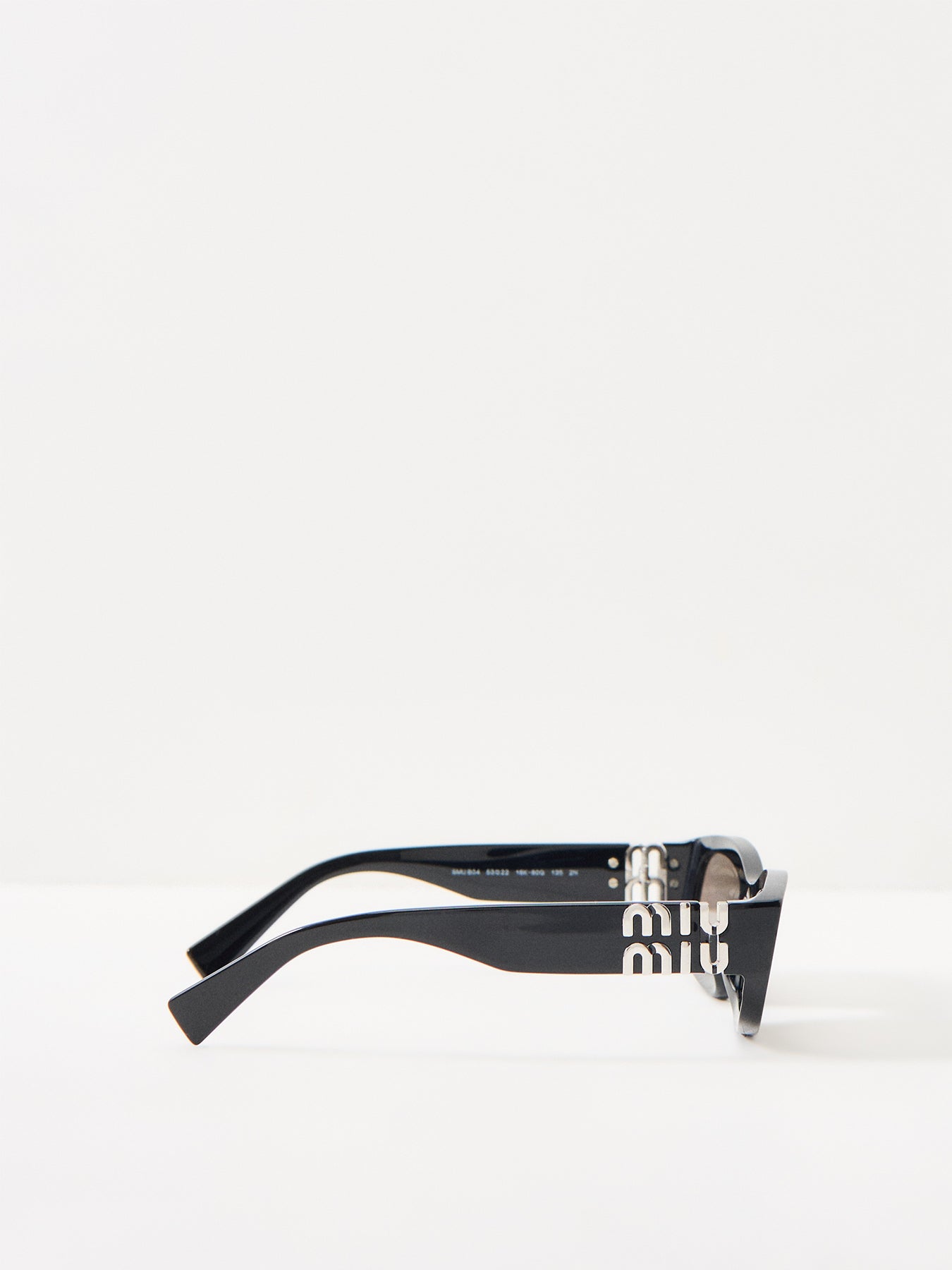 0MU B04S Black Acetate Sunglasses Black