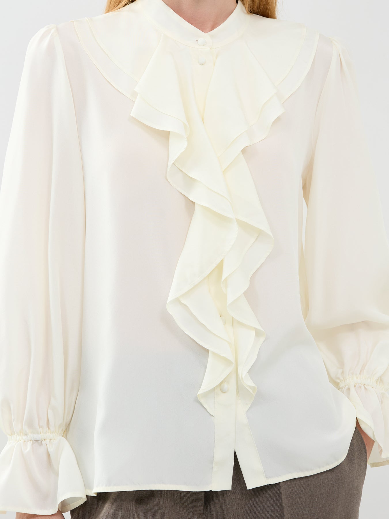 Caldaia Silk Blouse White