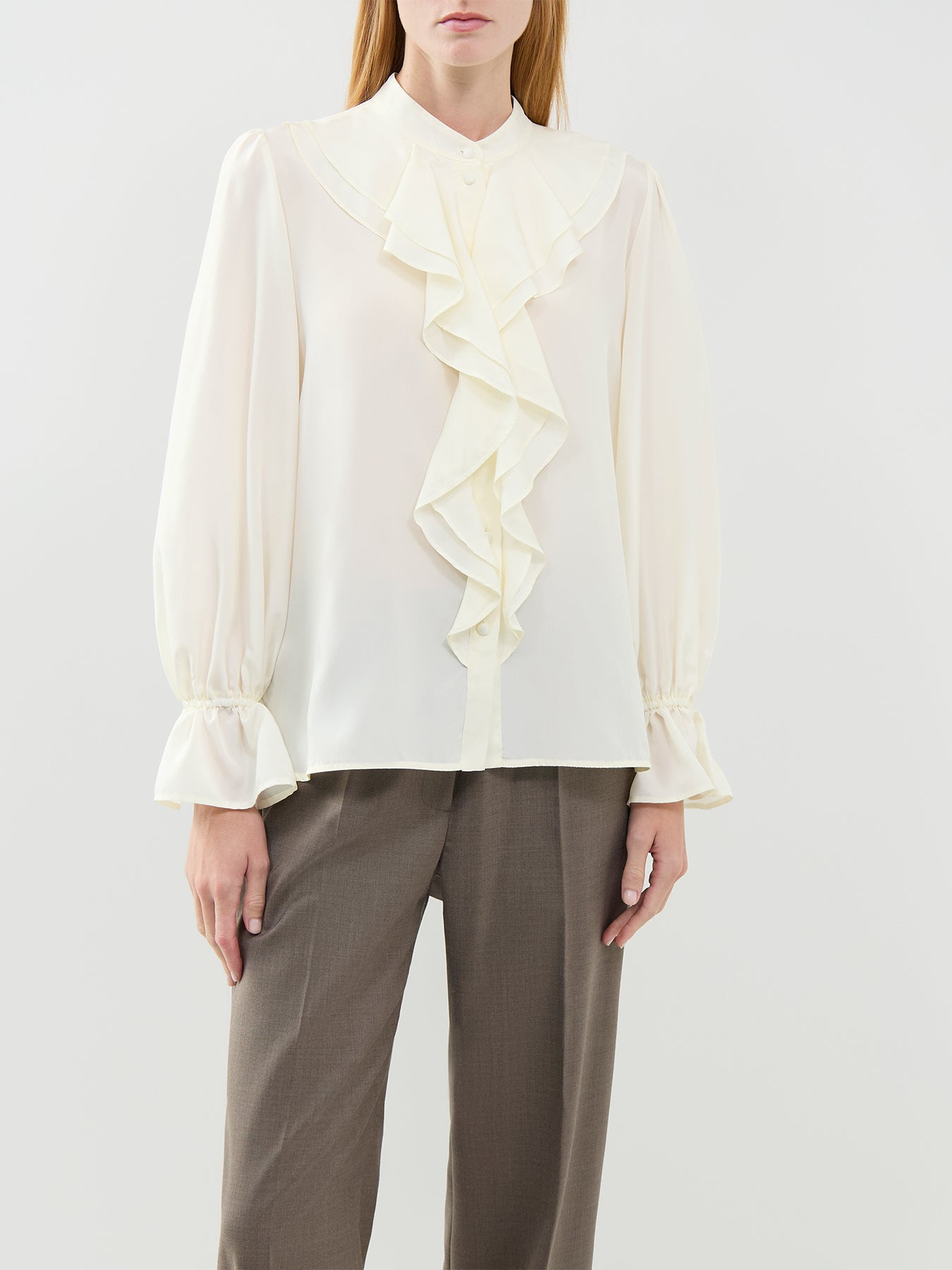 Caldaia Silk Blouse White