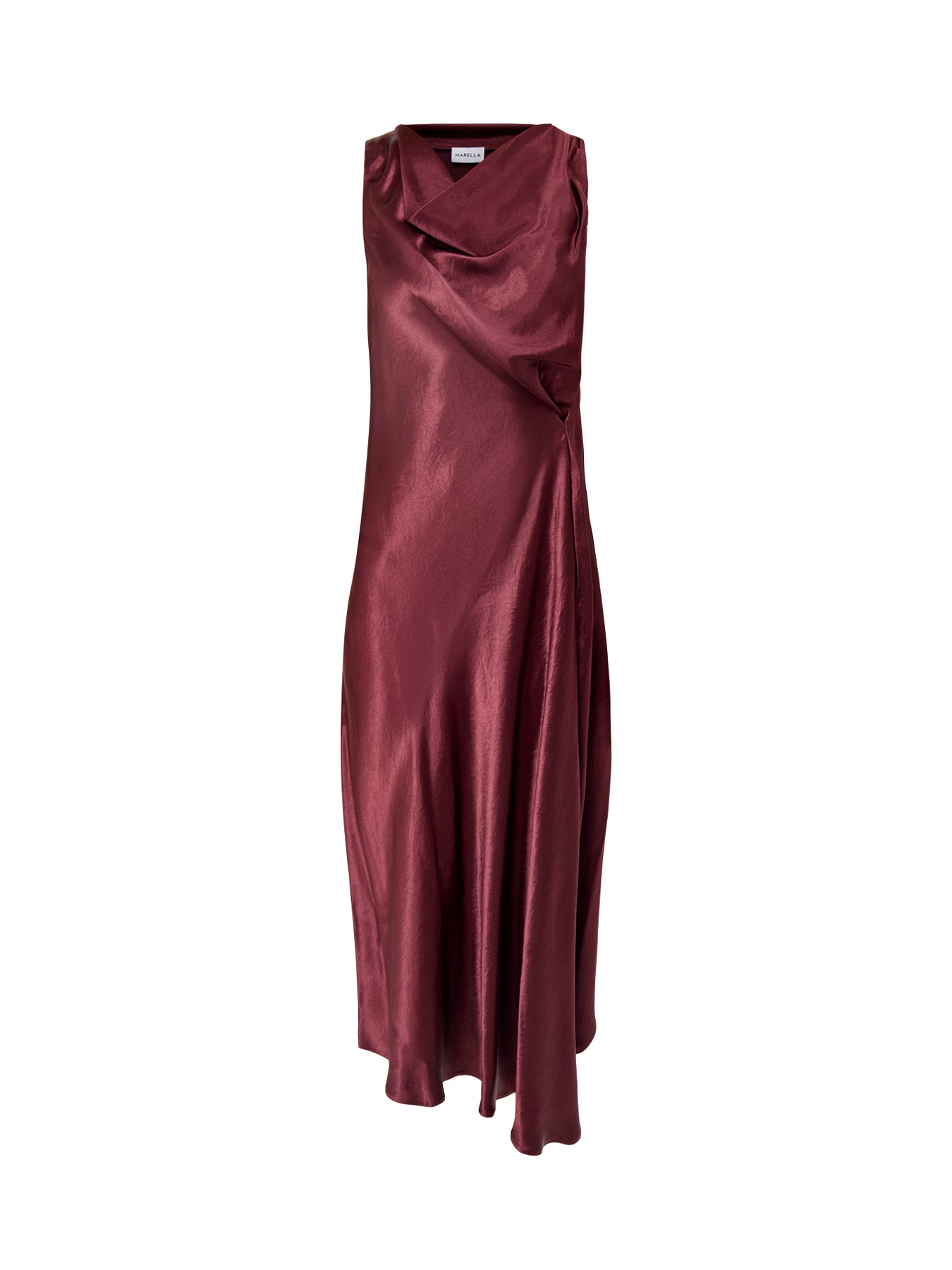 Libero Midi Dress Burgundy
