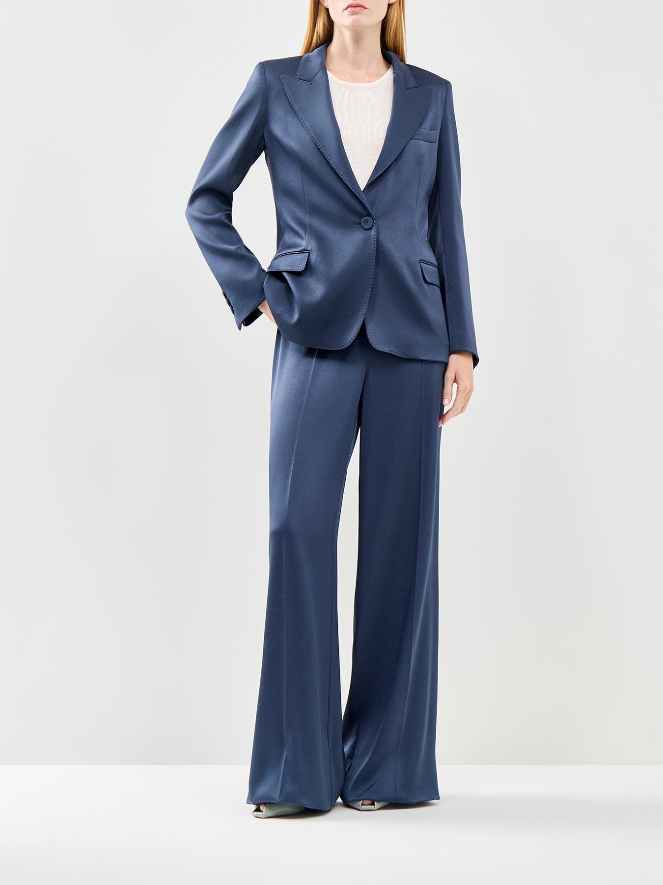 Pesi Wide Leg Trousers Blue