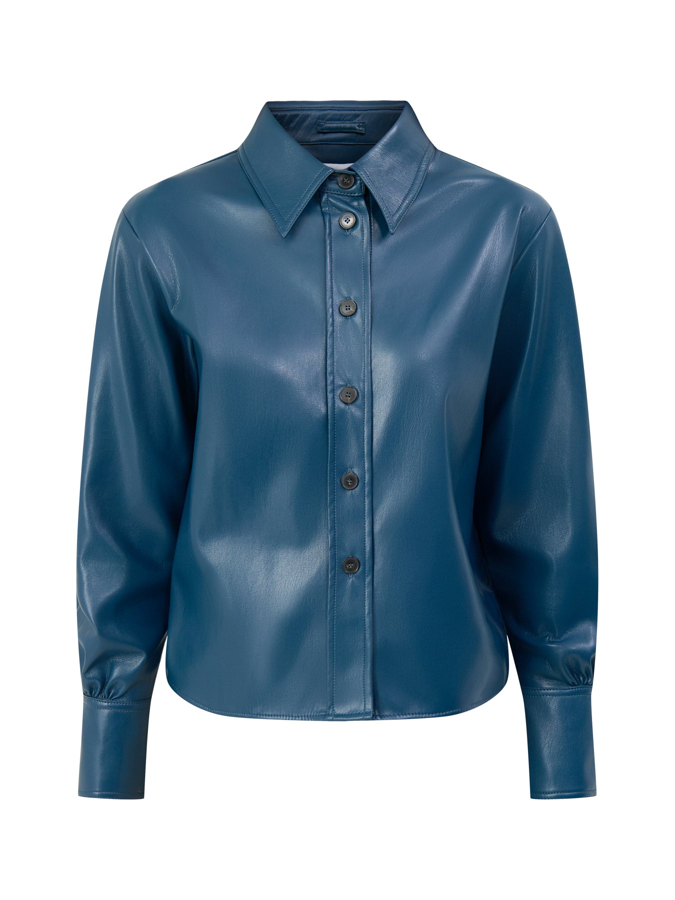 Albata Button-Neck Sweater Blue