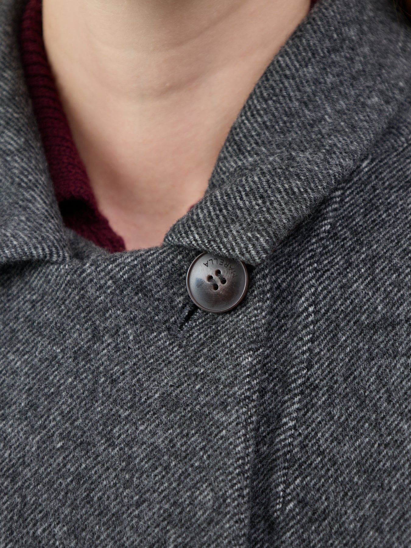 Colimbo Wool Short Coat Dark Grey
