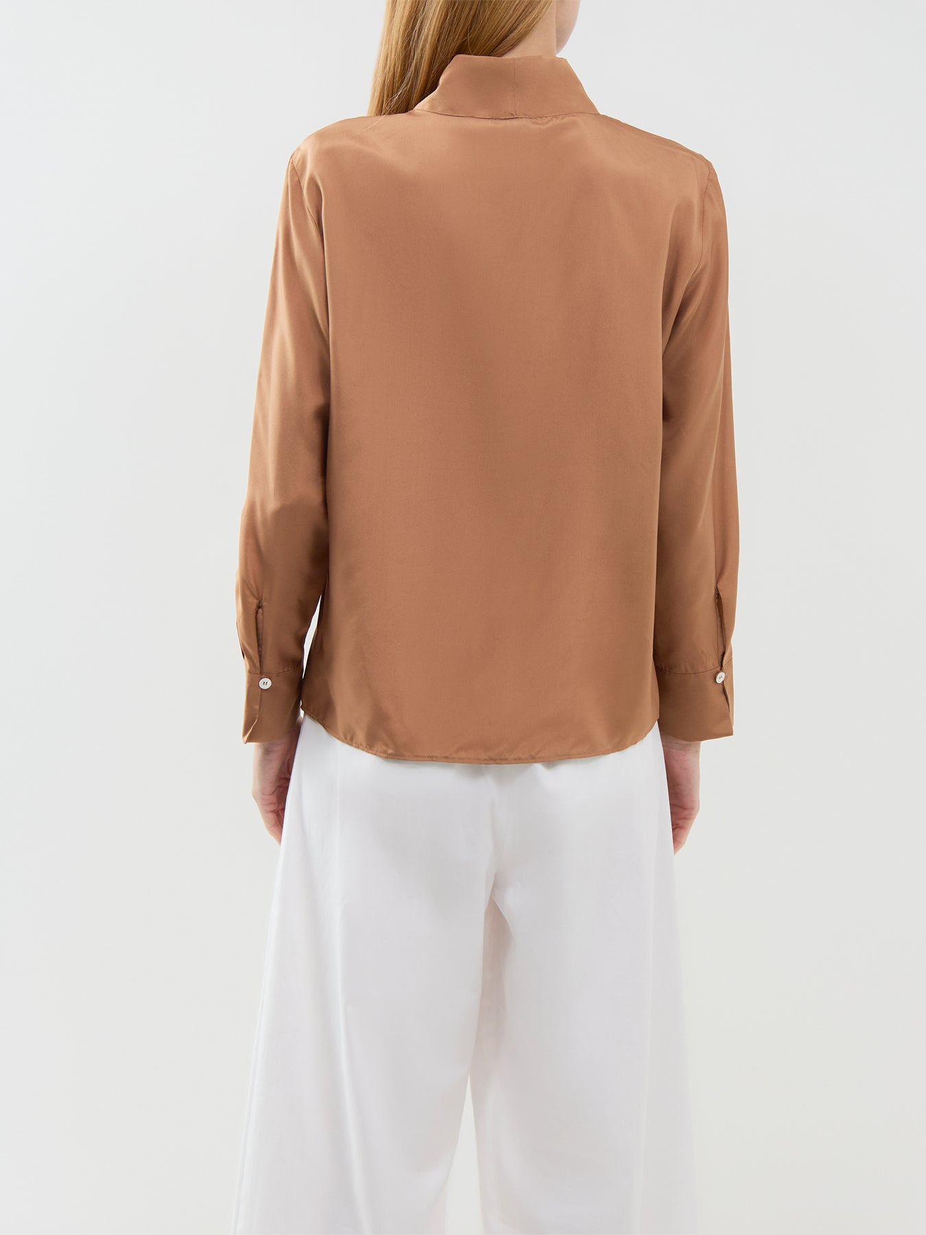 Kabala Silk Blouse Tobacco Brown