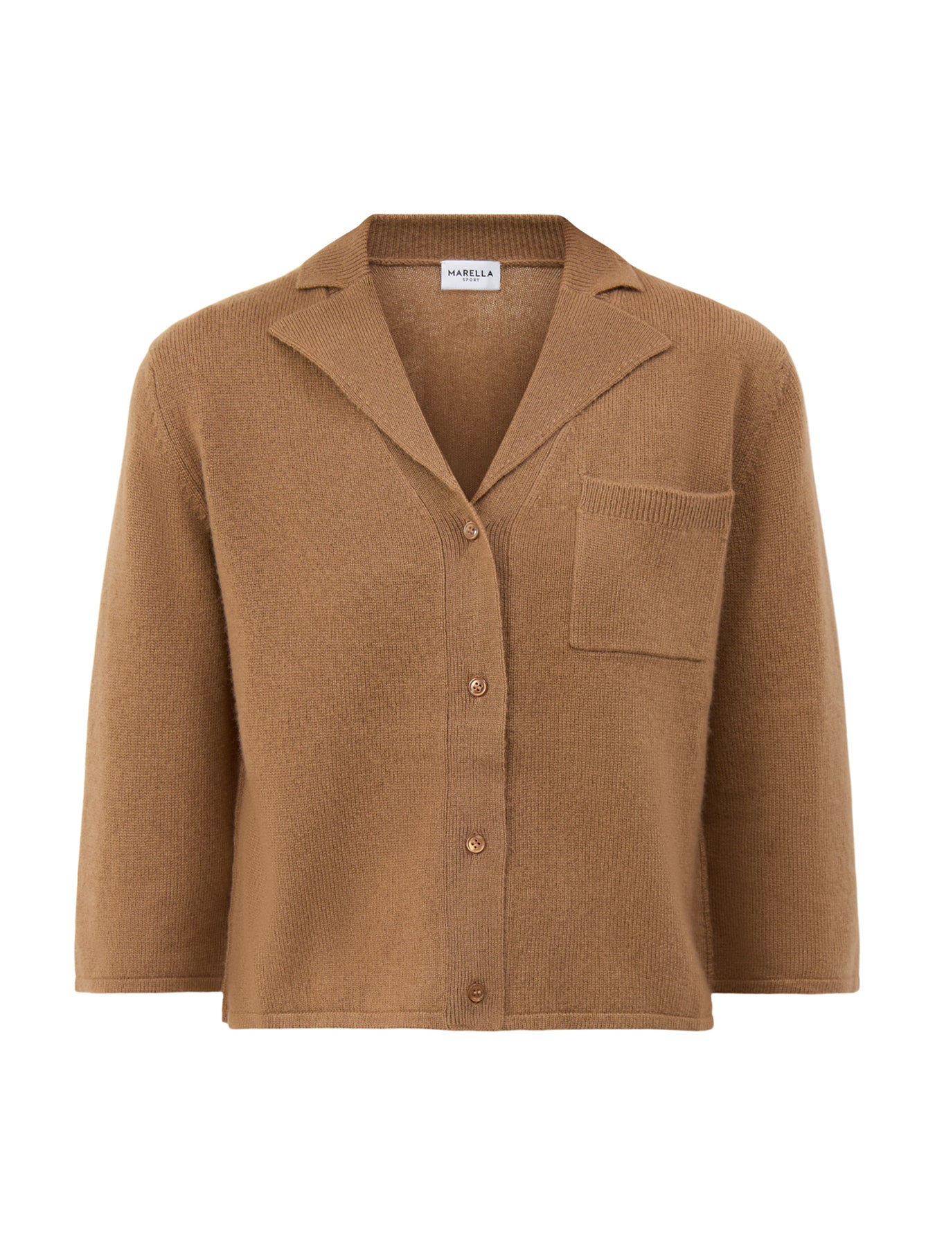 Alpaca Wool Cashmere Cardigan Camel