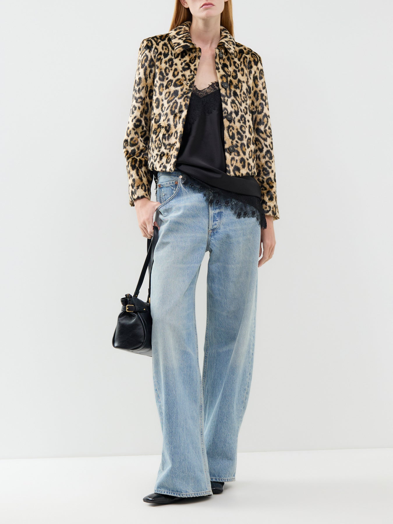 Angel Spotted Jersey Jacket Camel