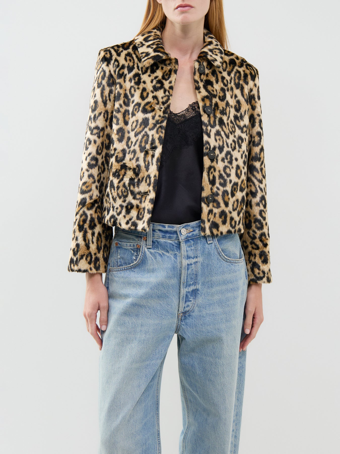 Angel Spotted Jersey Jacket Camel