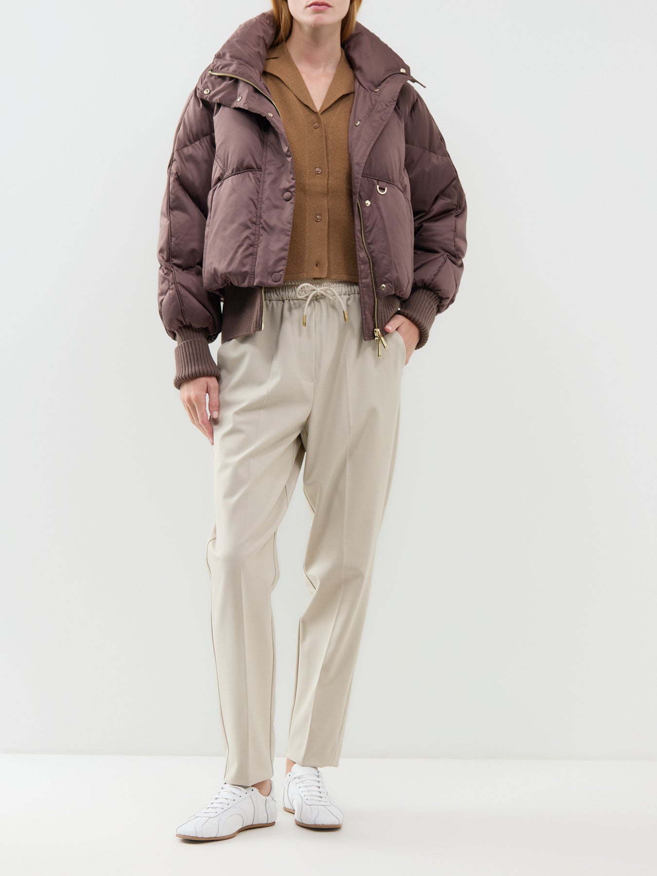 Buono Quilted Jacket Brown
