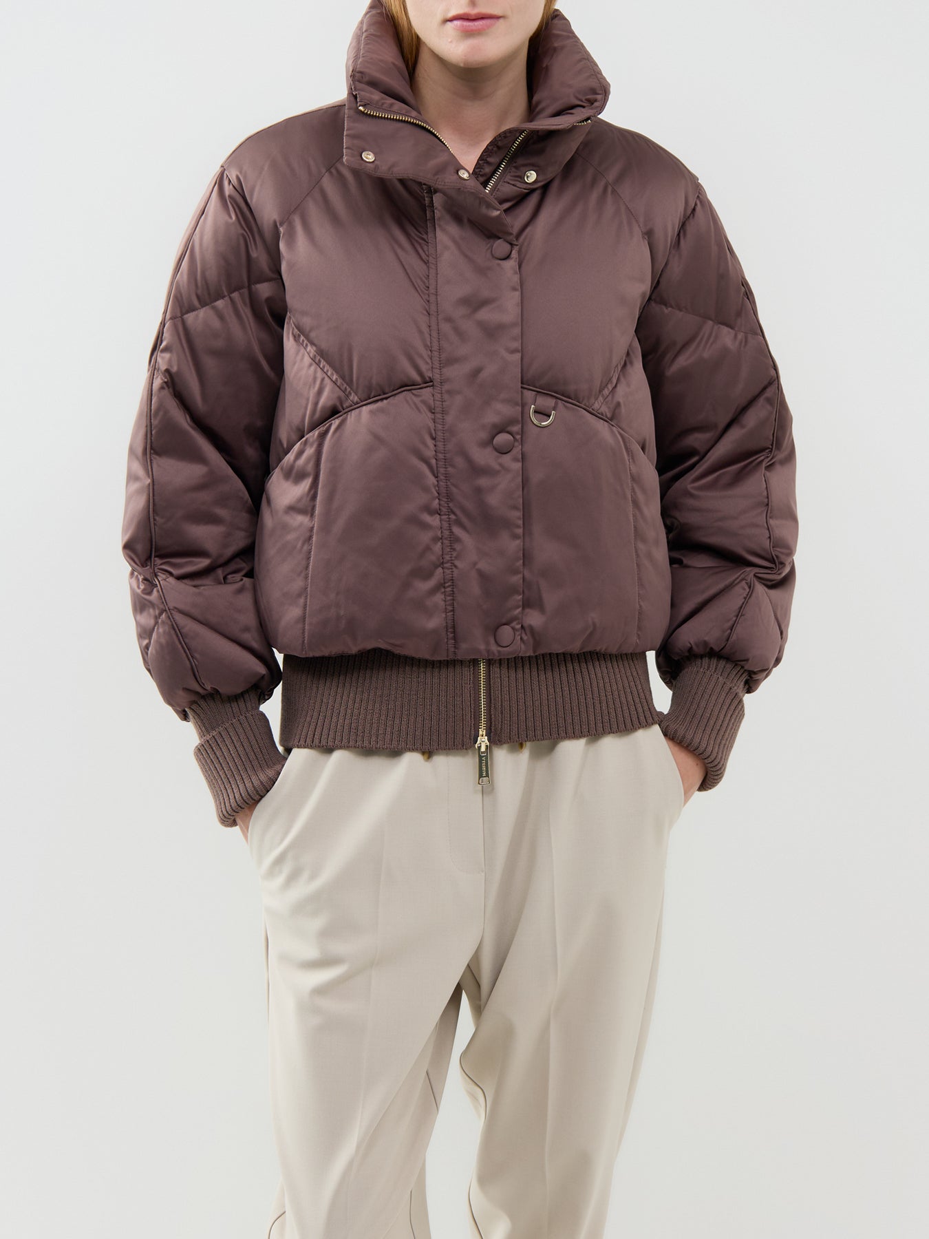 Buono Quilted Jacket Brown