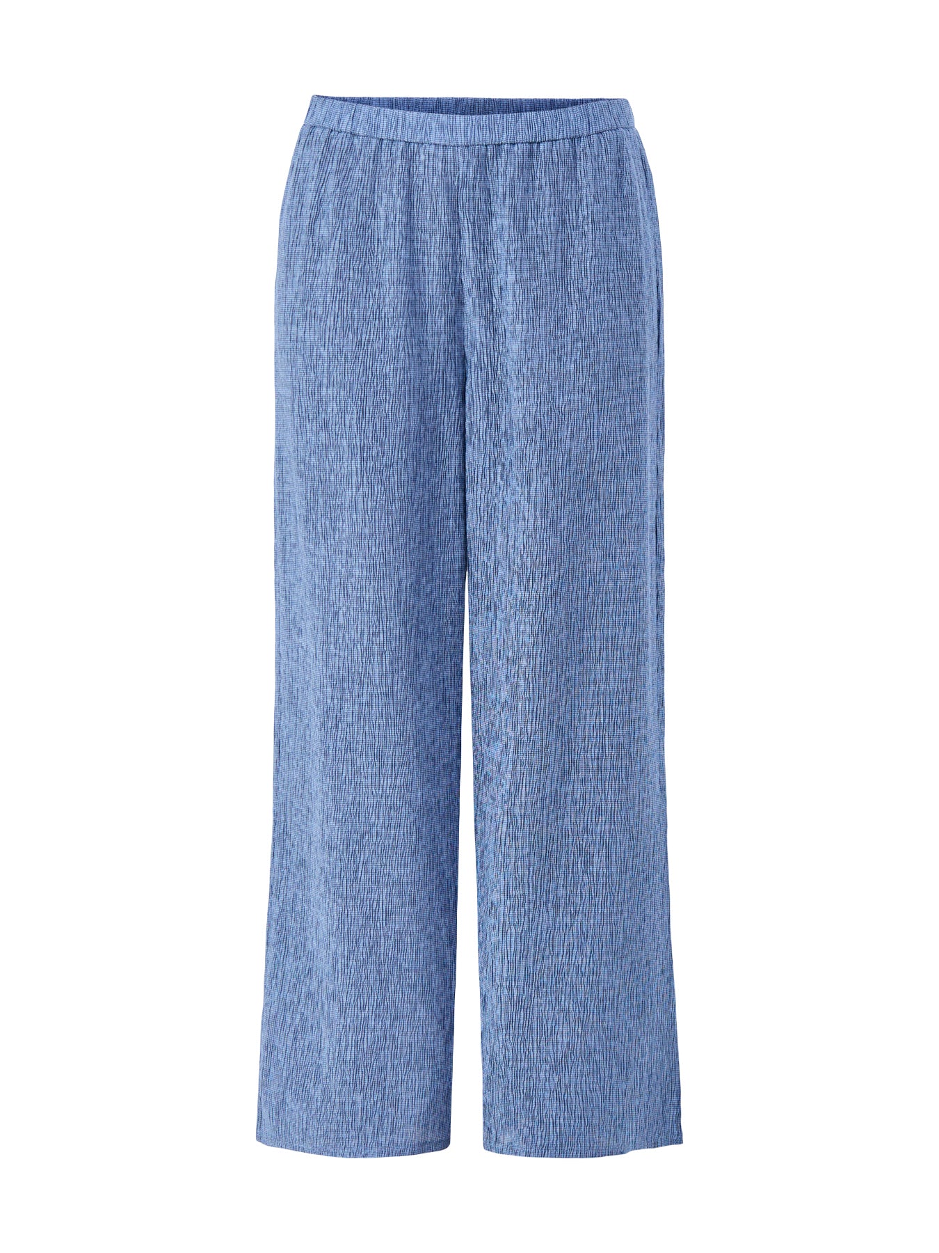 Wide Ankle Trousers Blue