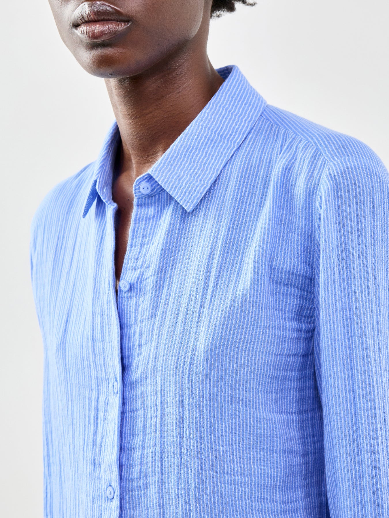 Classic Collar Easy Shirt Blue
