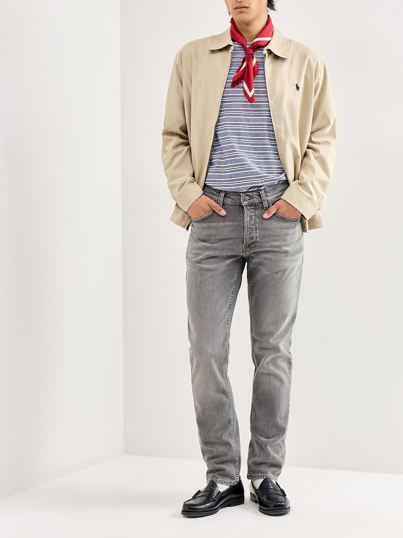 Solid Ollie Slim Jeans Pale Ash