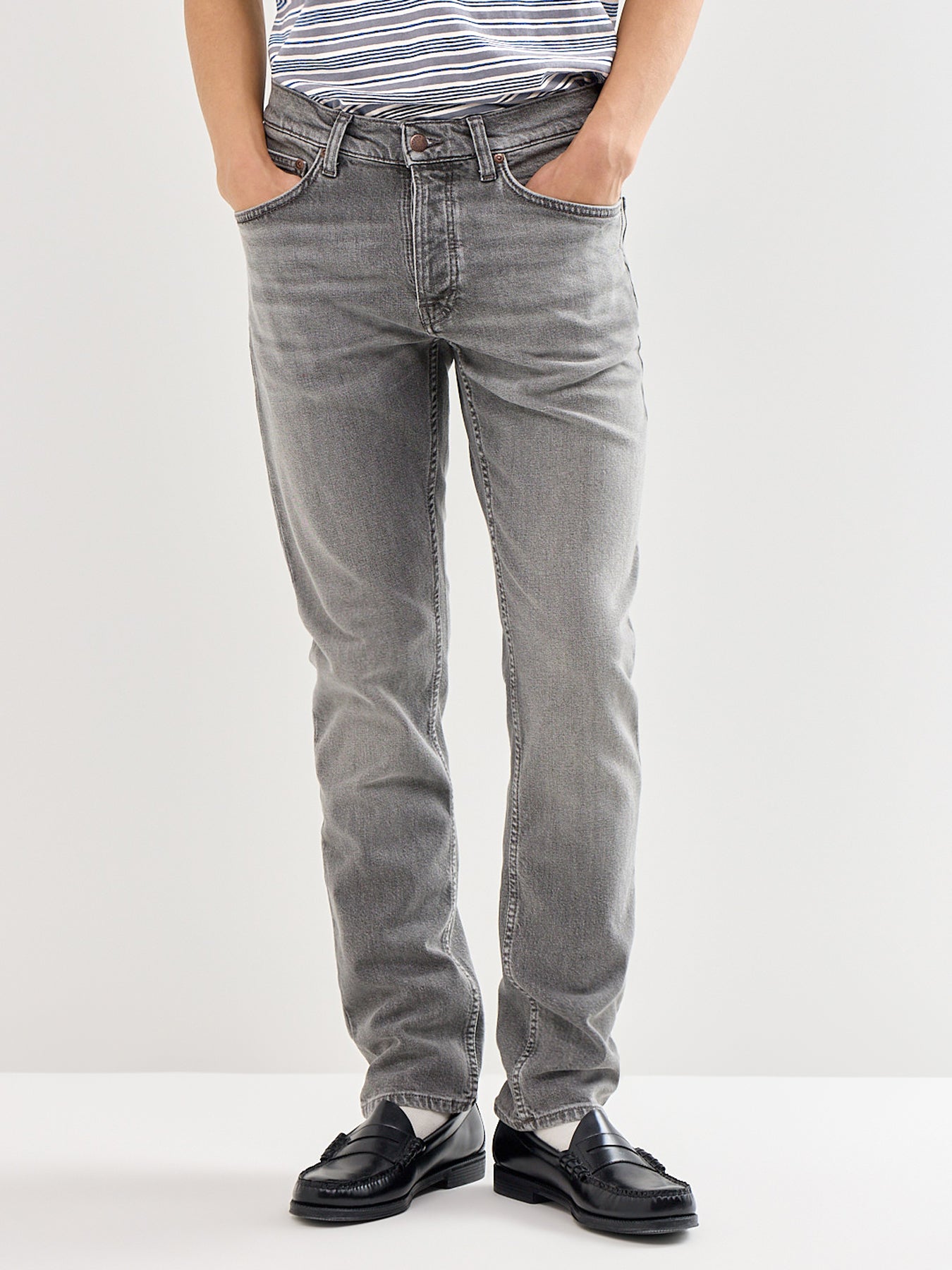 Solid Ollie Slim Jeans Pale Ash