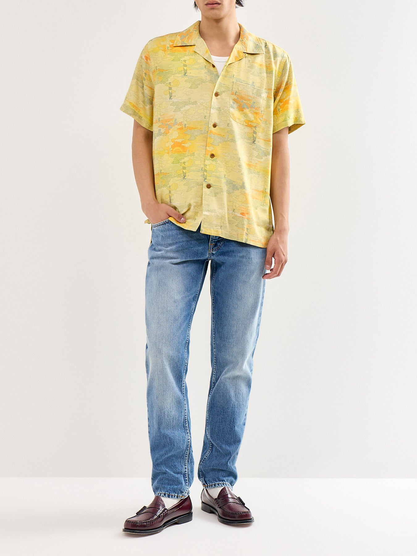 Arvid Hawaii Shirt Drift Away Yellow