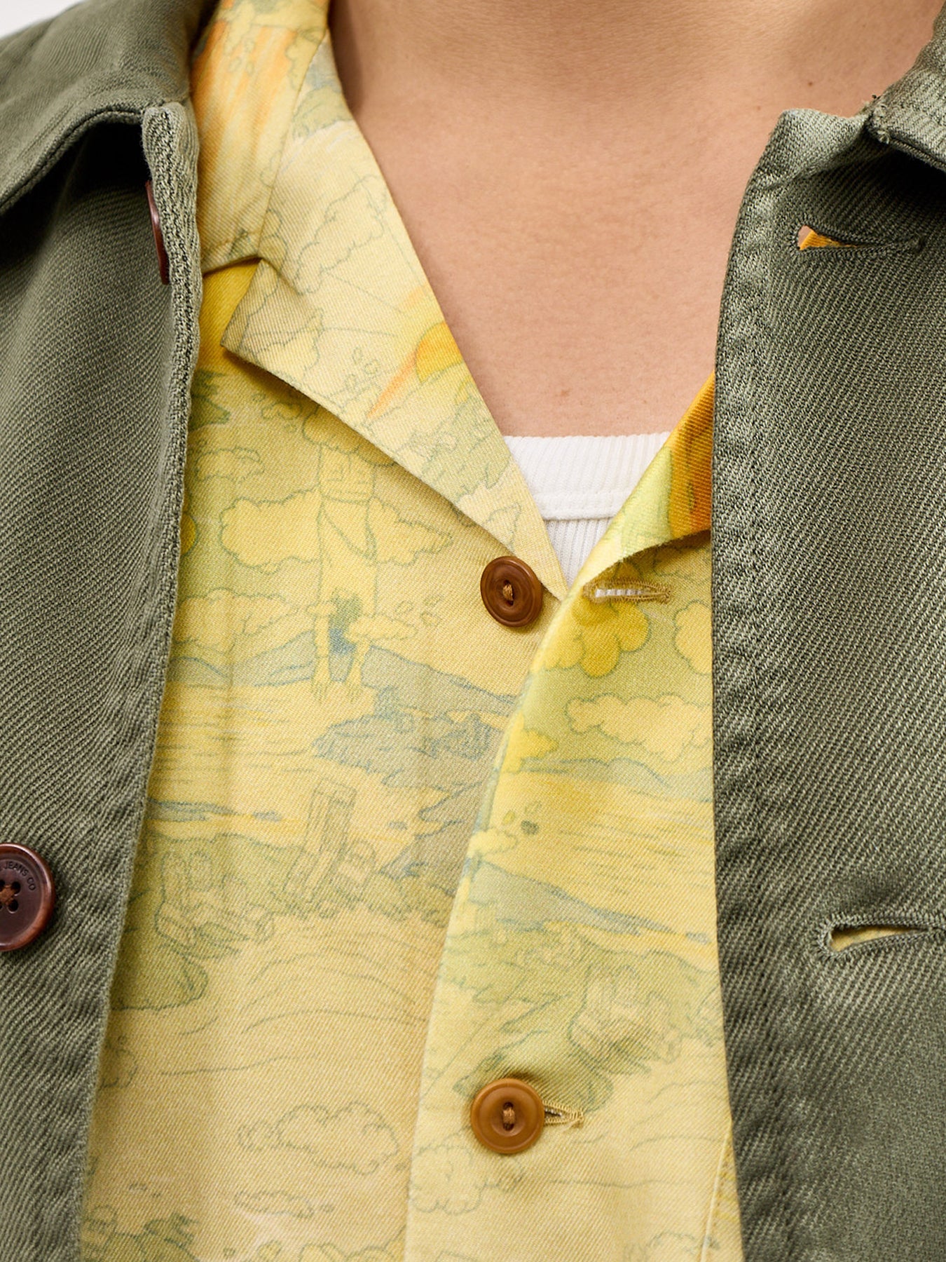 Arvid Hawaii Shirt Drift Away Yellow