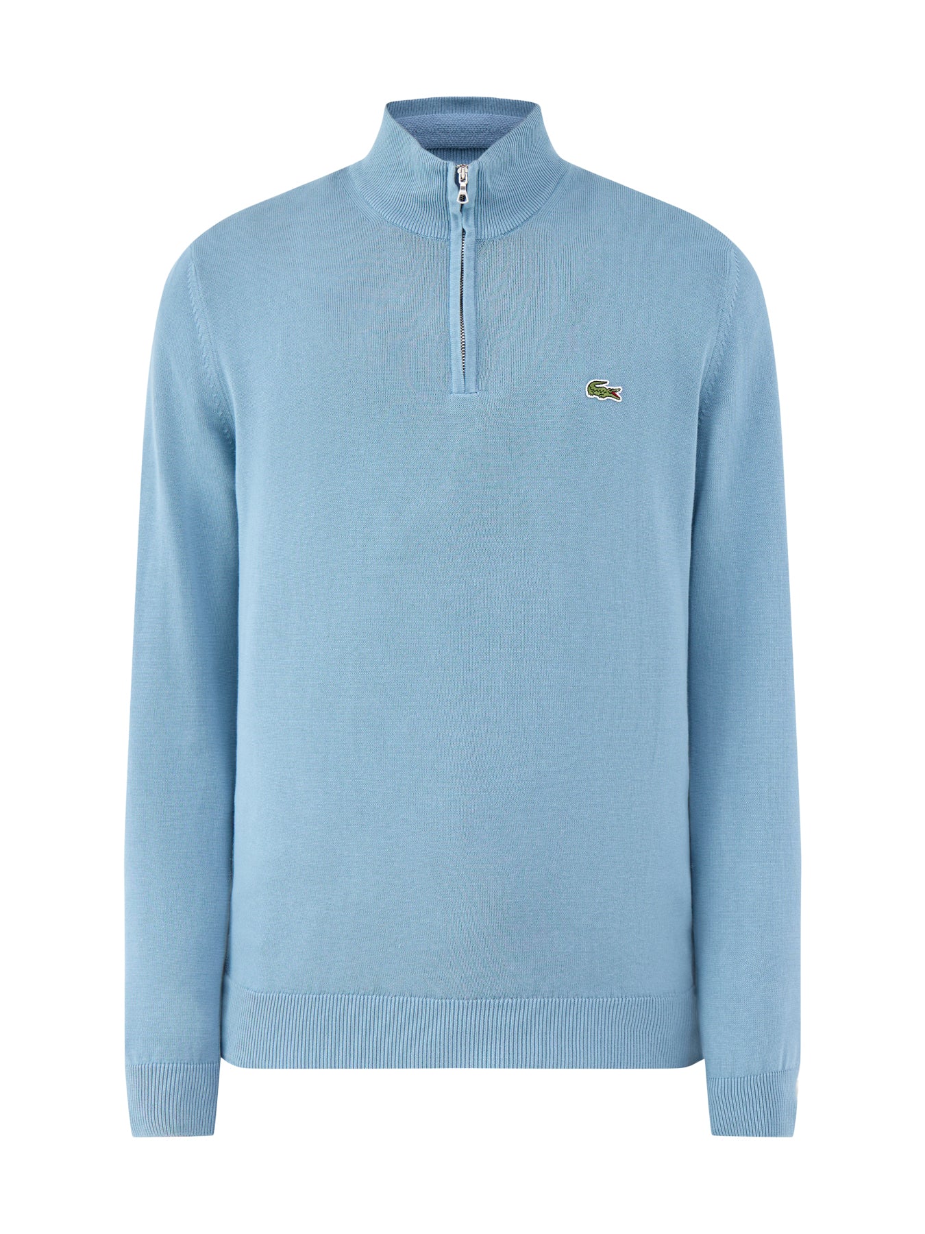 Half Zip Knit Jumper Blue