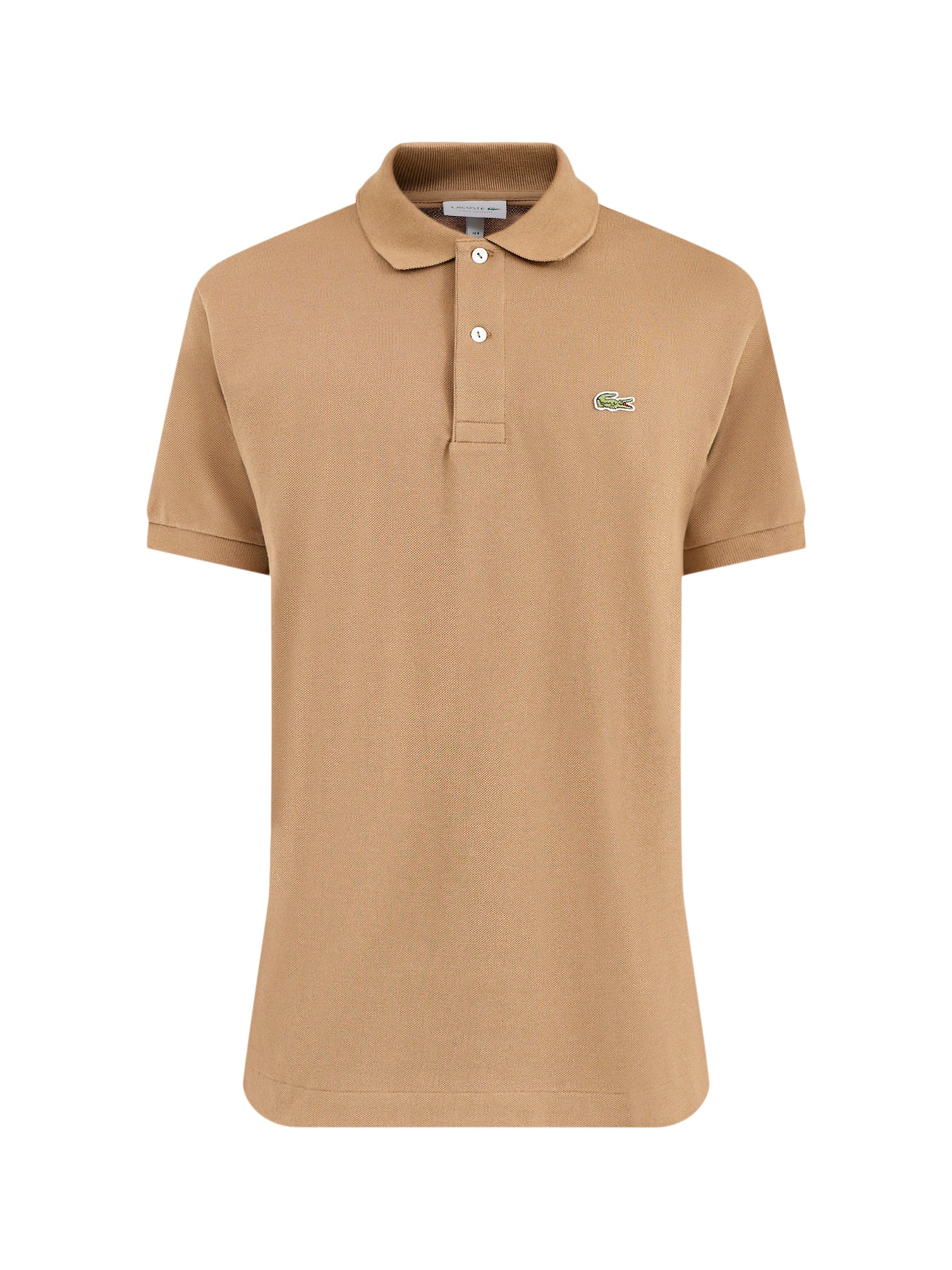Classic Cotton Polo Shirt Beige