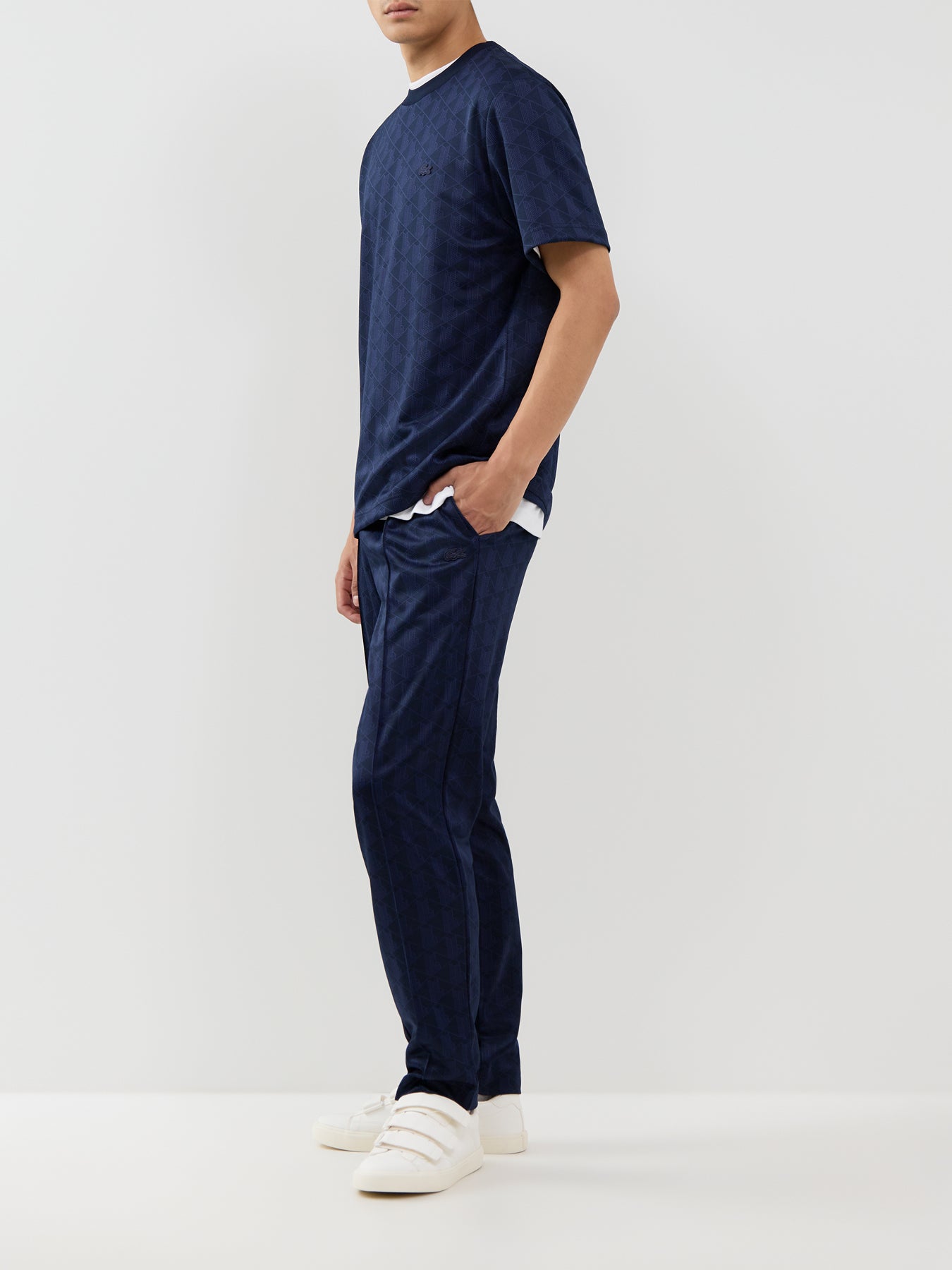 Monogram Track Trousers - Navy