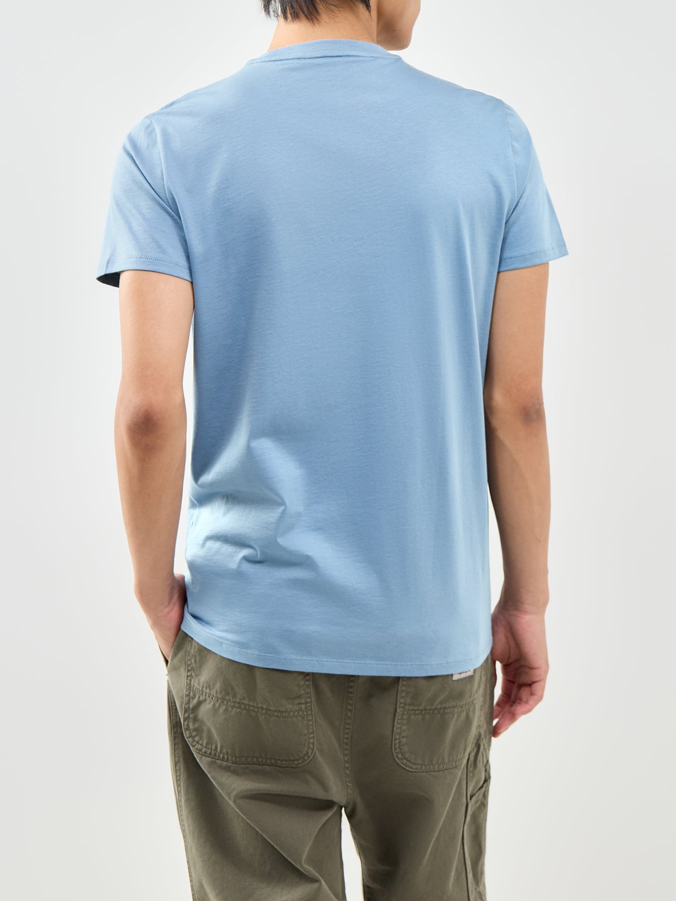 Pima Cotton T-Shirt Blue